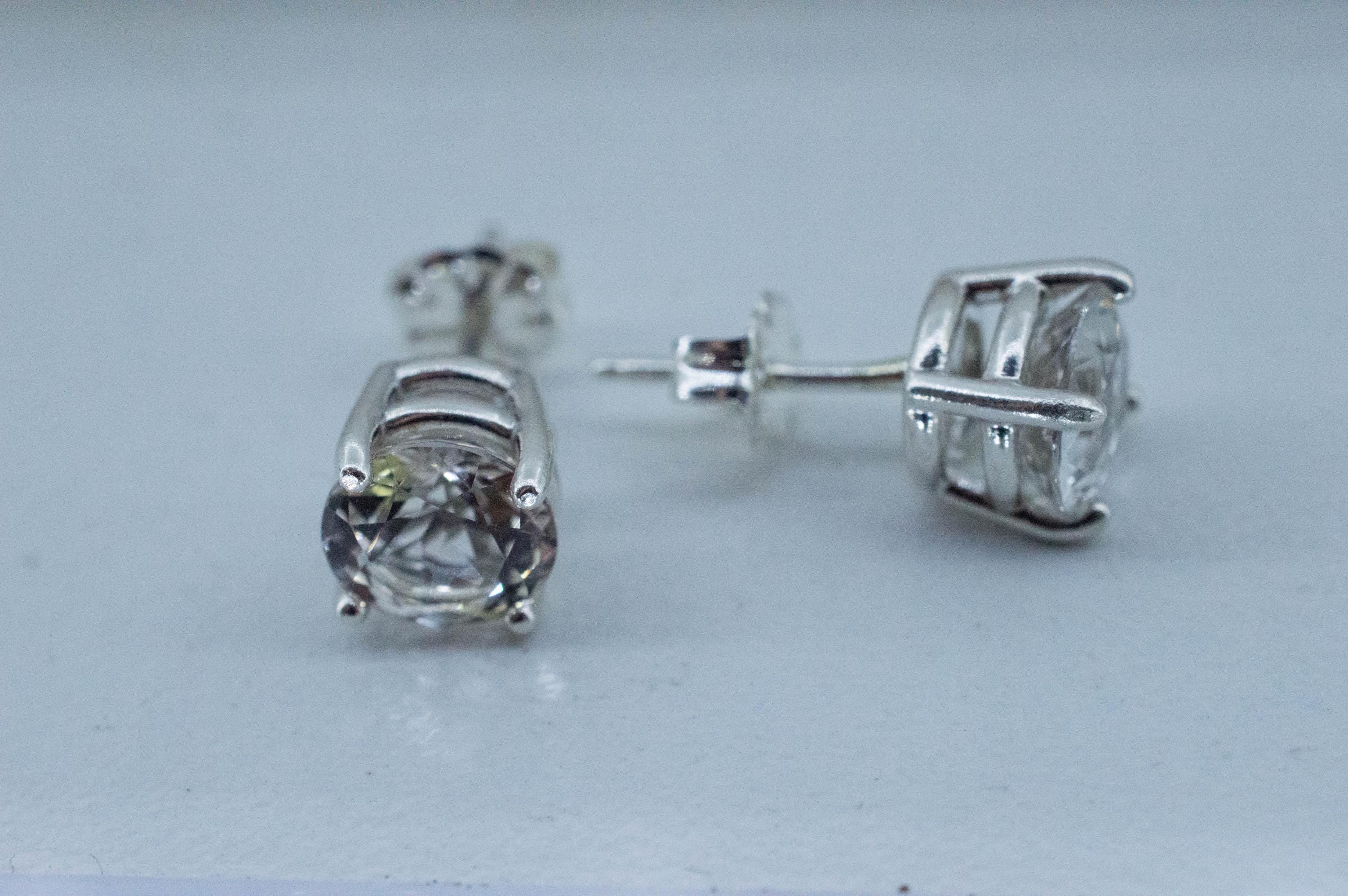 Topaz Earrings; Natural Untreated Vietnam Topaz; 2.940cts