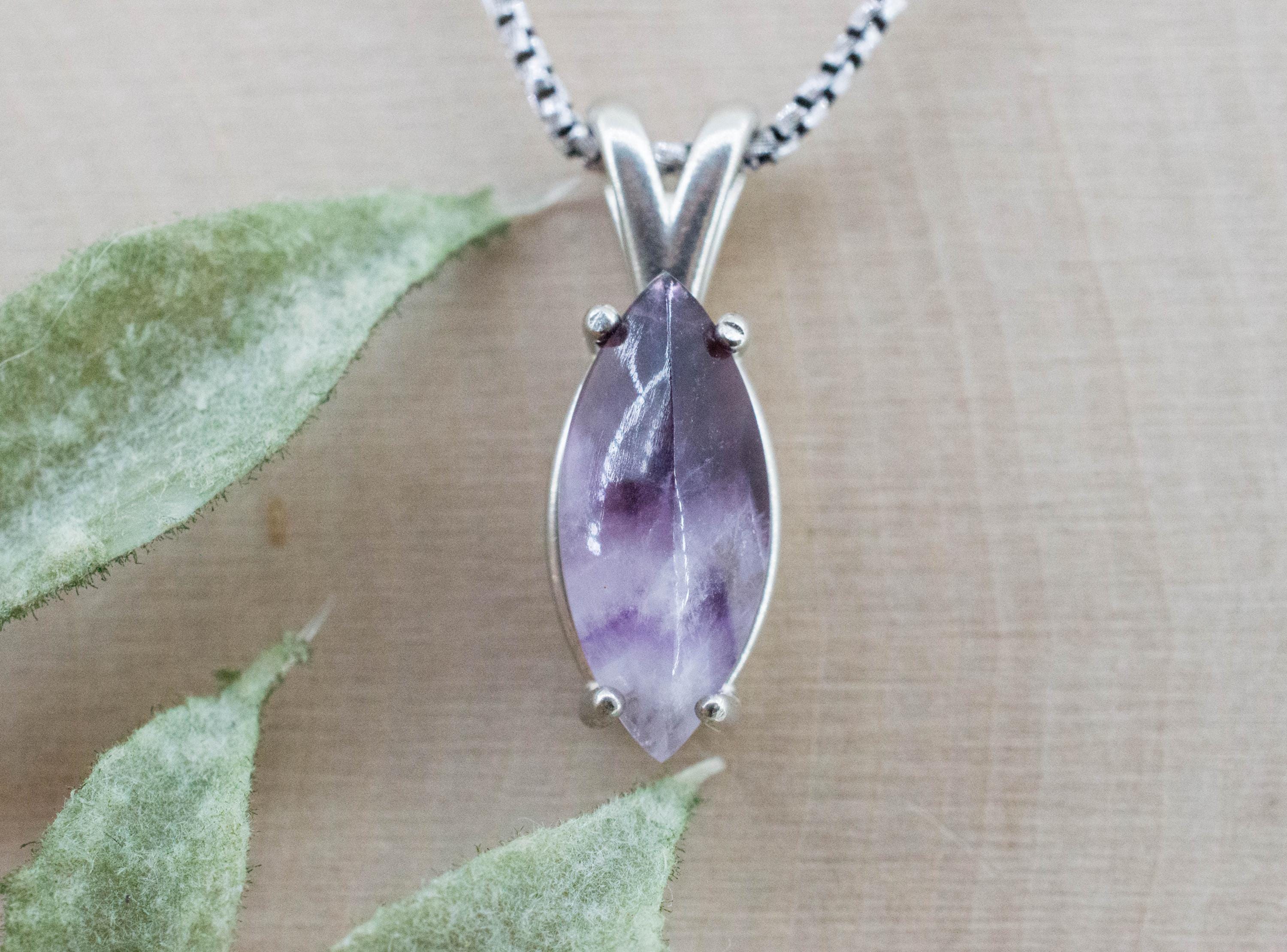 Chevron Amethyst Pendant, Natural Untreated Brazil Amethyst; 3.075cts