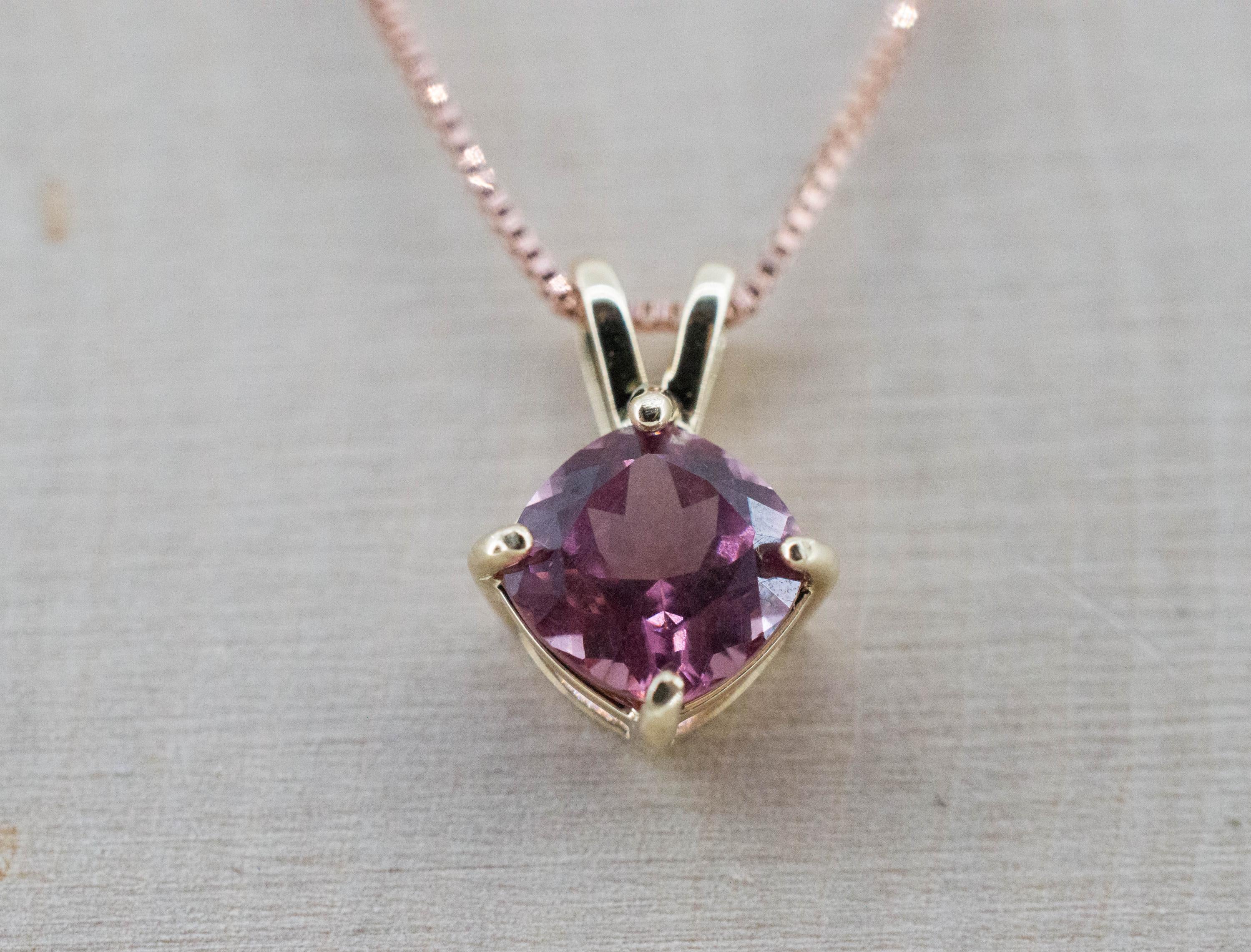 Imperial Garnet Pendant; Natural Untreated Tanzania Lindi Garnet; 1.060cts - Mark Oliver Gems