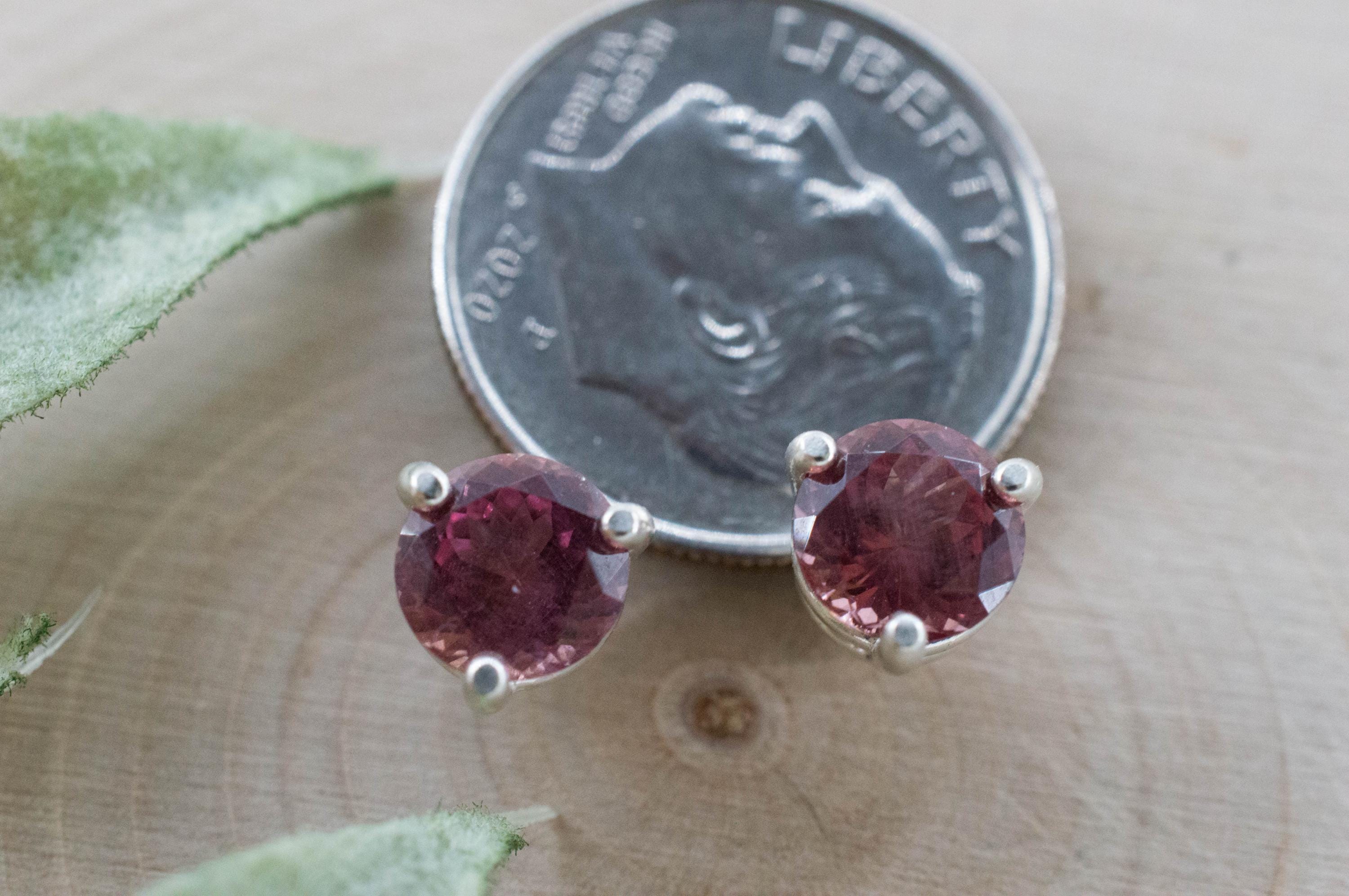 Imperial Garnet Earrings; Natural Untreated Tanzania Lindi Garnet; 1.955cts - Mark Oliver Gems