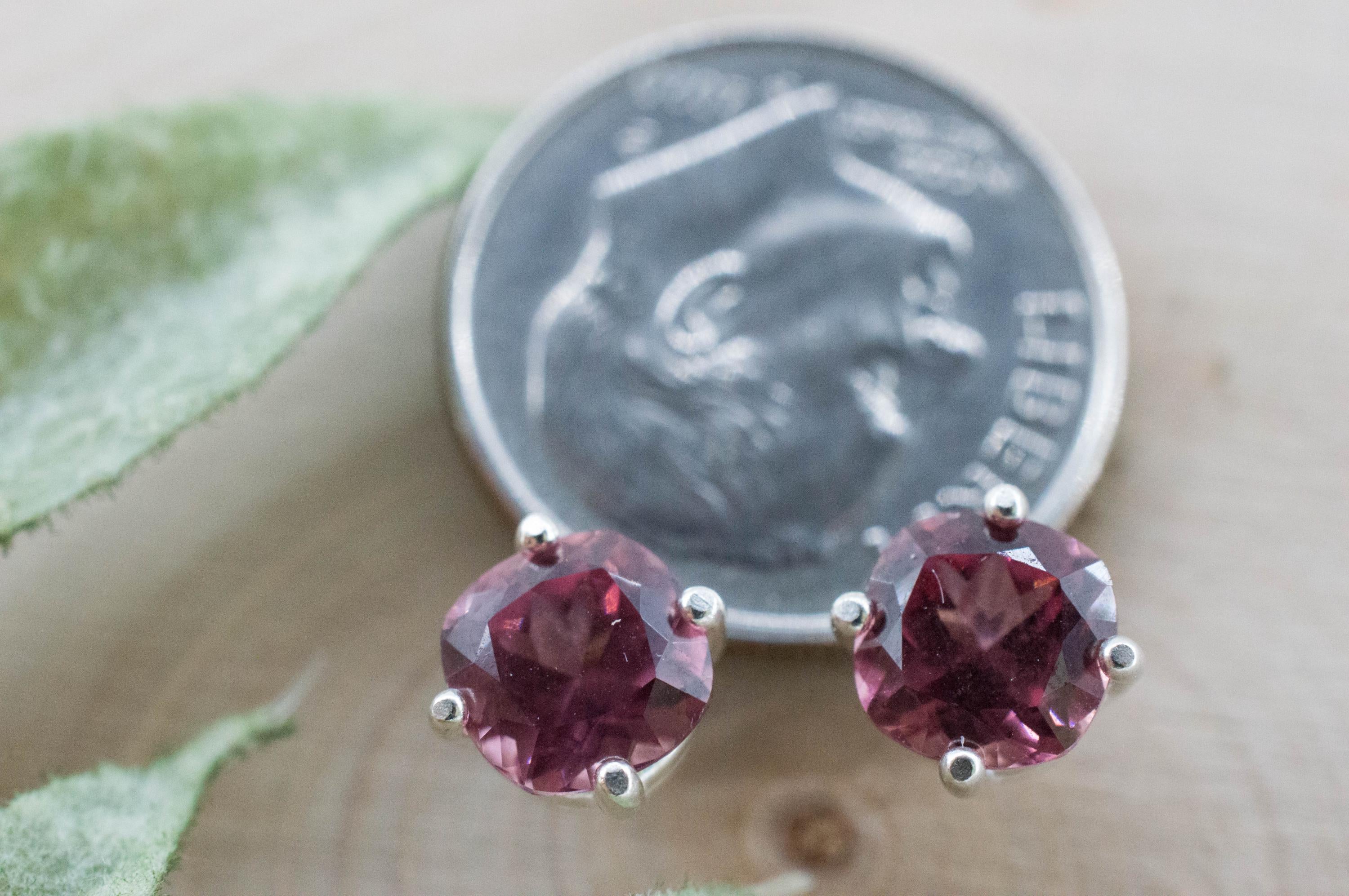Imperial Garnet Earrings; Natural Untreated Tanzania Lindi Garnet; 2.315cts - Mark Oliver Gems