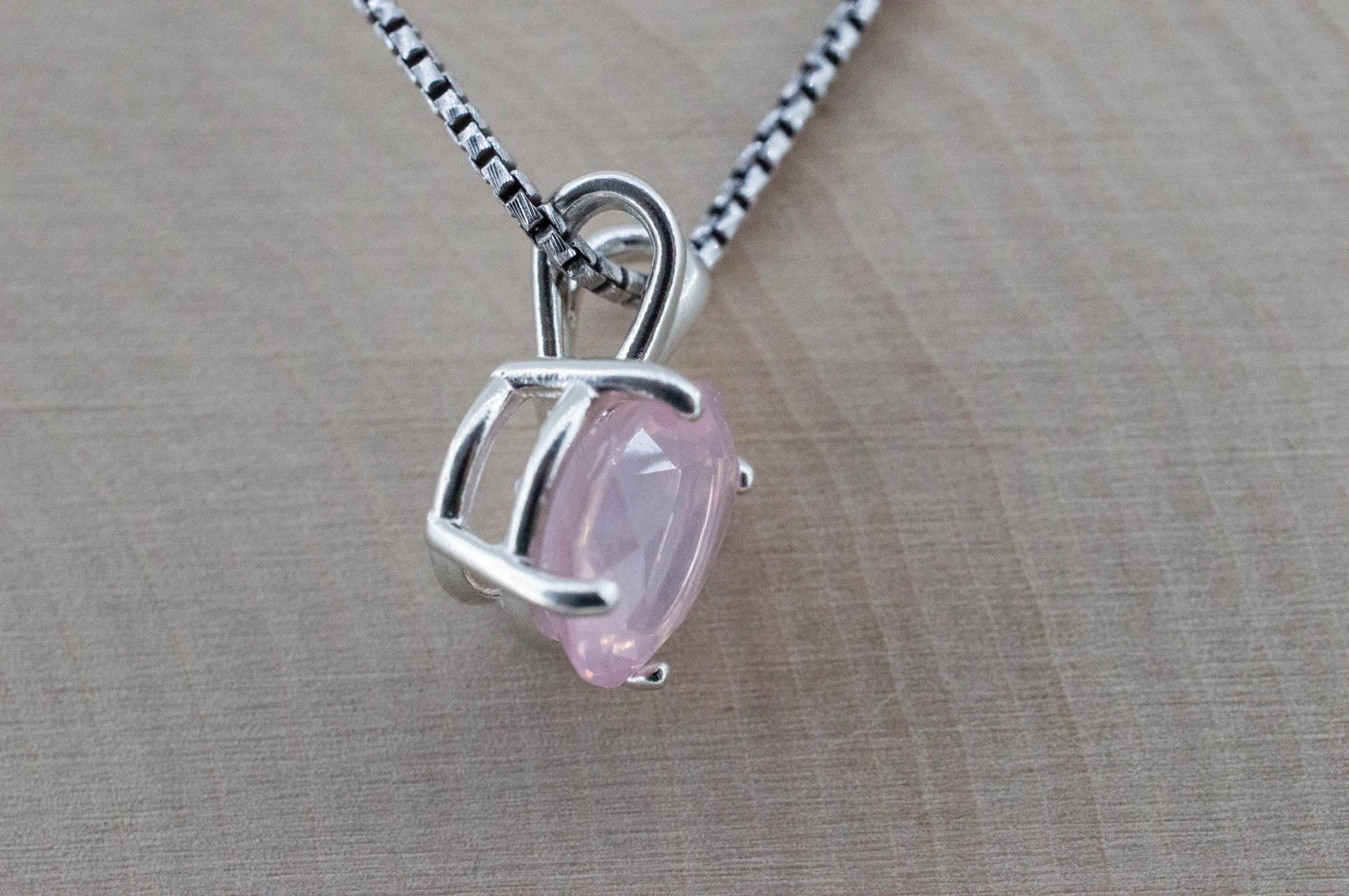Rose Quartz Pendant; Natural Untreated Brazil Rose Quartz; 3.335cts - Mark Oliver Gems