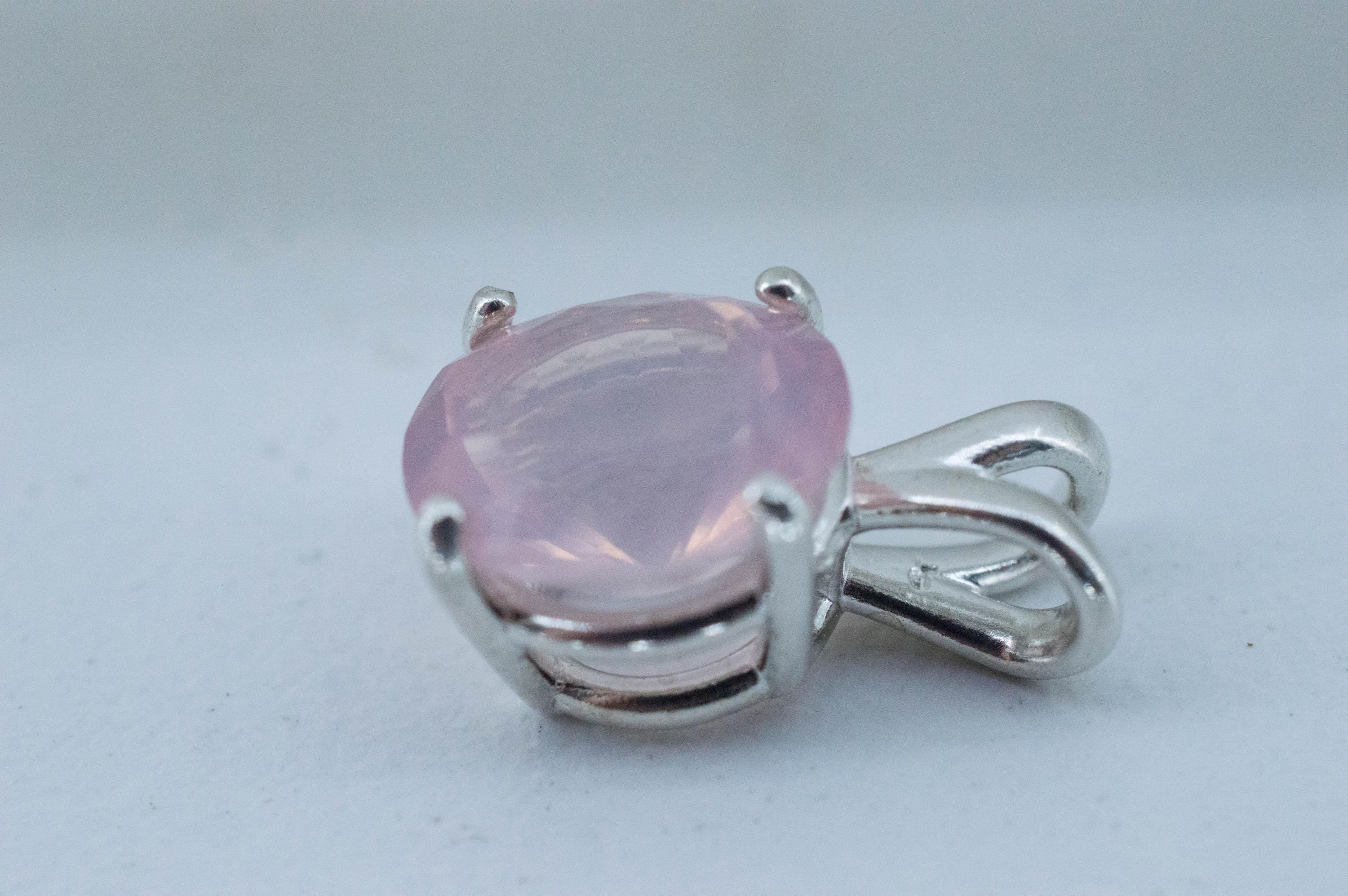 Rose Quartz Pendant; Natural Untreated Brazil Rose Quartz; 3.335cts - Mark Oliver Gems