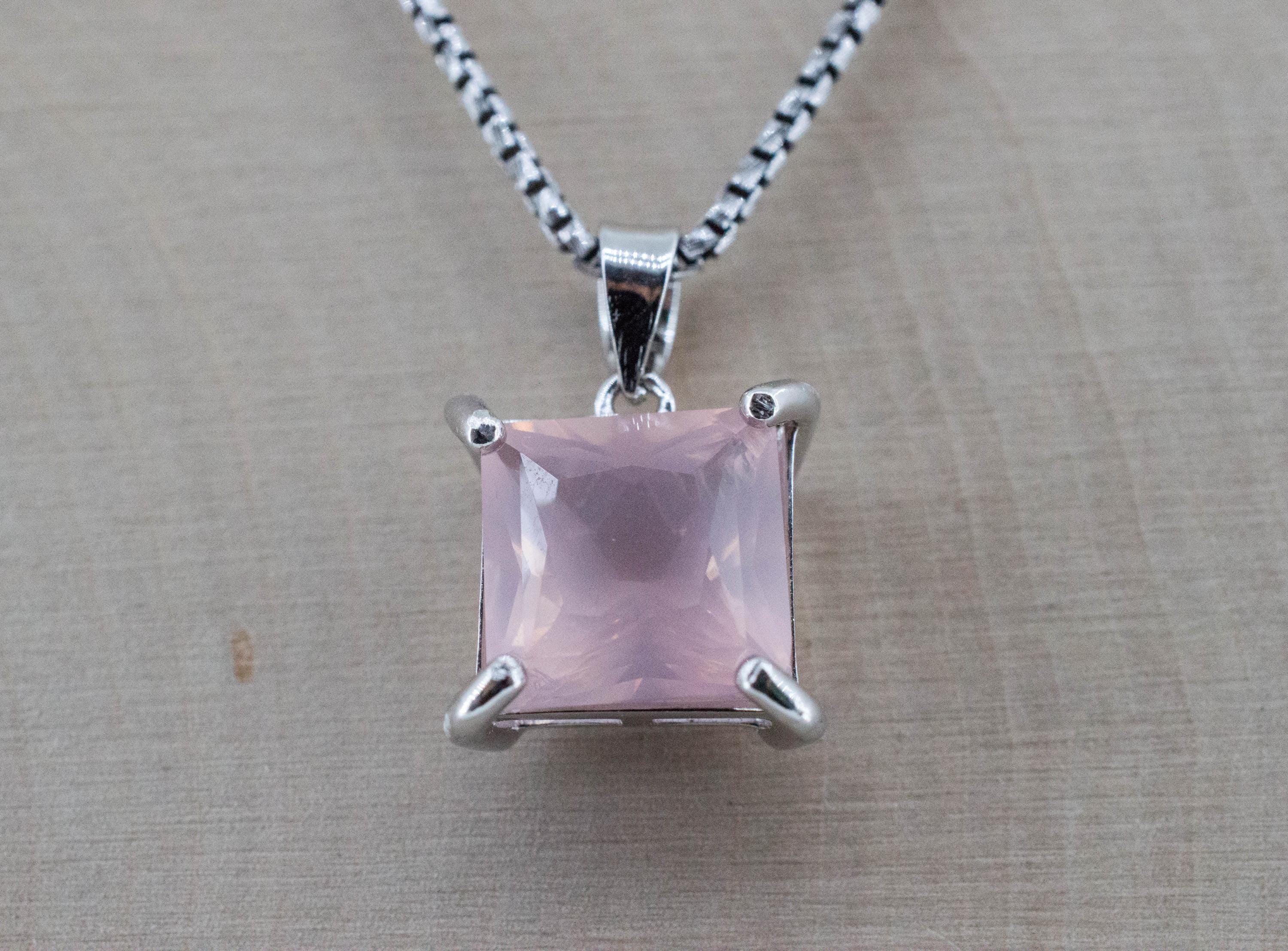 Rose Quartz Pendant; Natural Untreated Brazil Rose Quartz; 3.630cts - Mark Oliver Gems