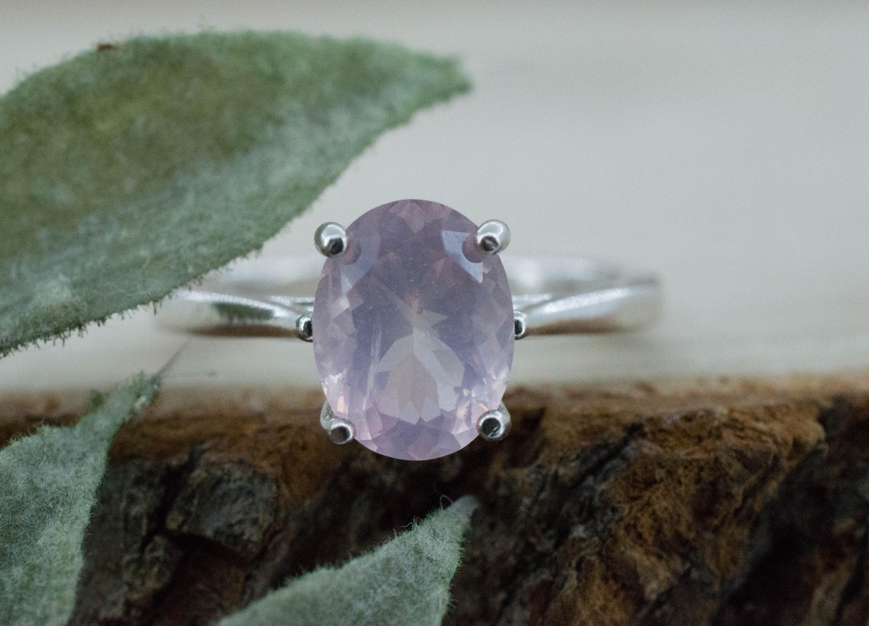 Rose Quartz Ring; Natural Untreated Brazil Quartz; 1.730cts - Mark Oliver Gems
