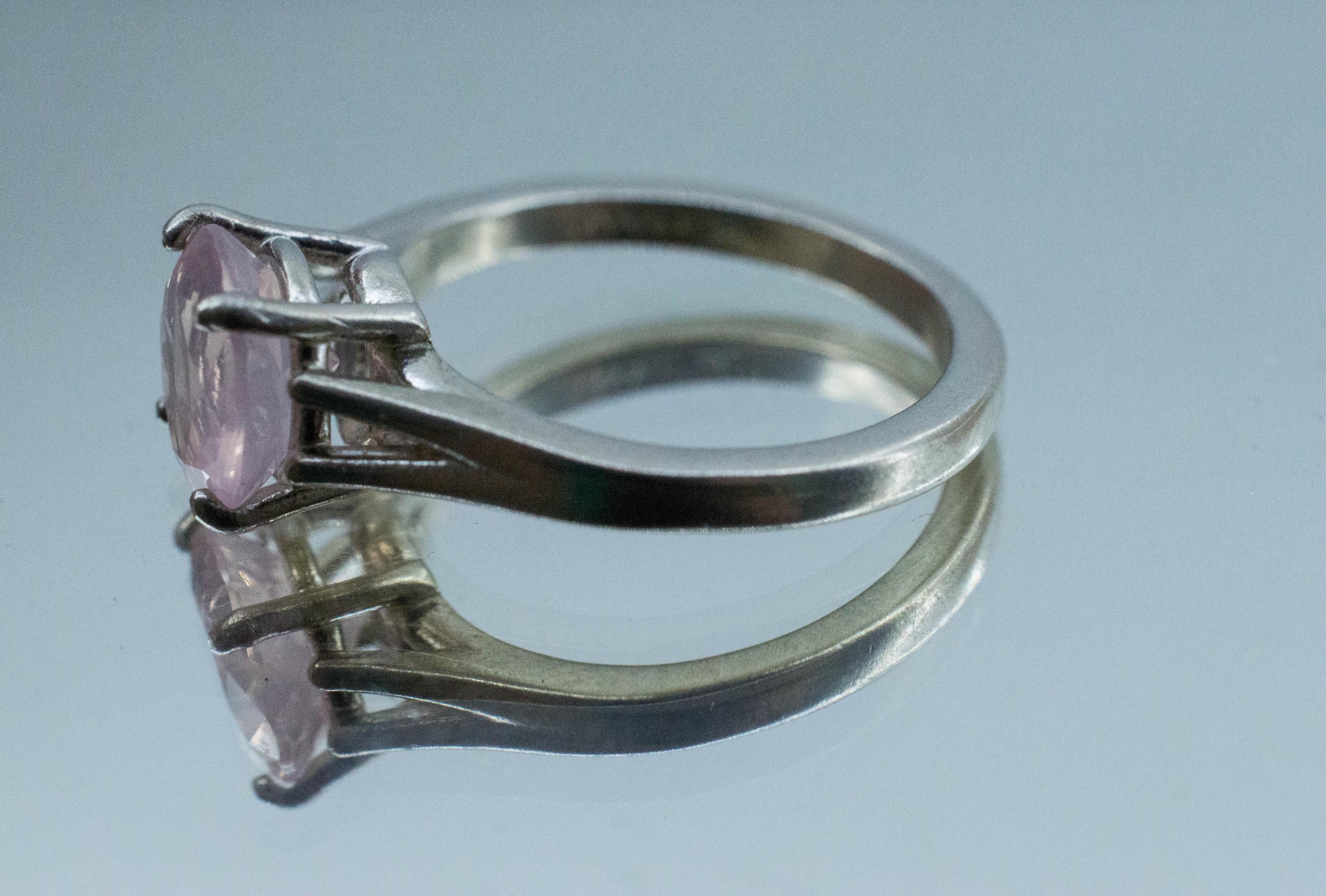 Rose Quartz Ring; Natural Untreated Brazil Quartz; 1.965cts - Mark Oliver Gems