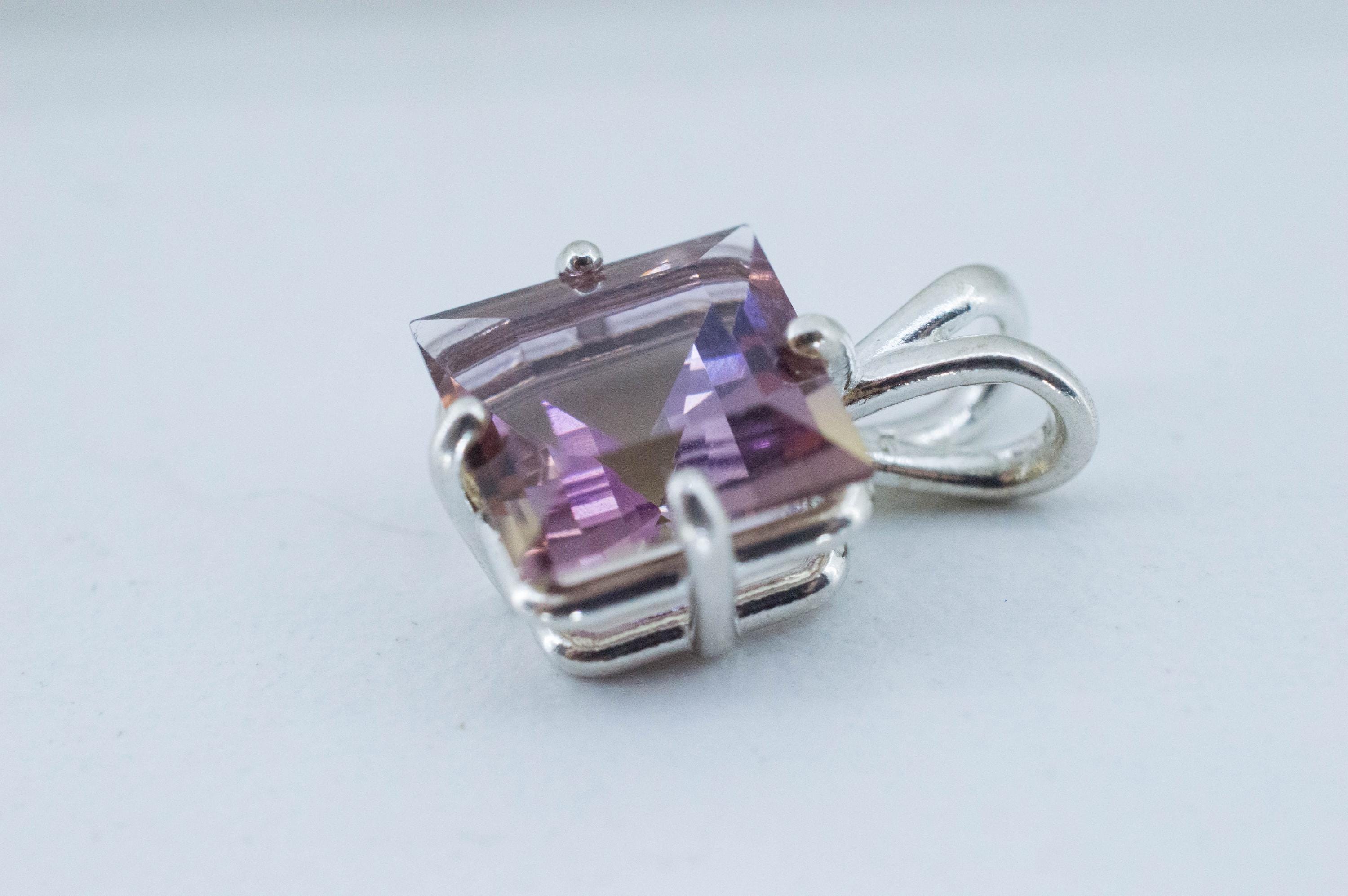 Ametrine Pendant; Natural Untreated Bolivia Ametrine; 3.770cts