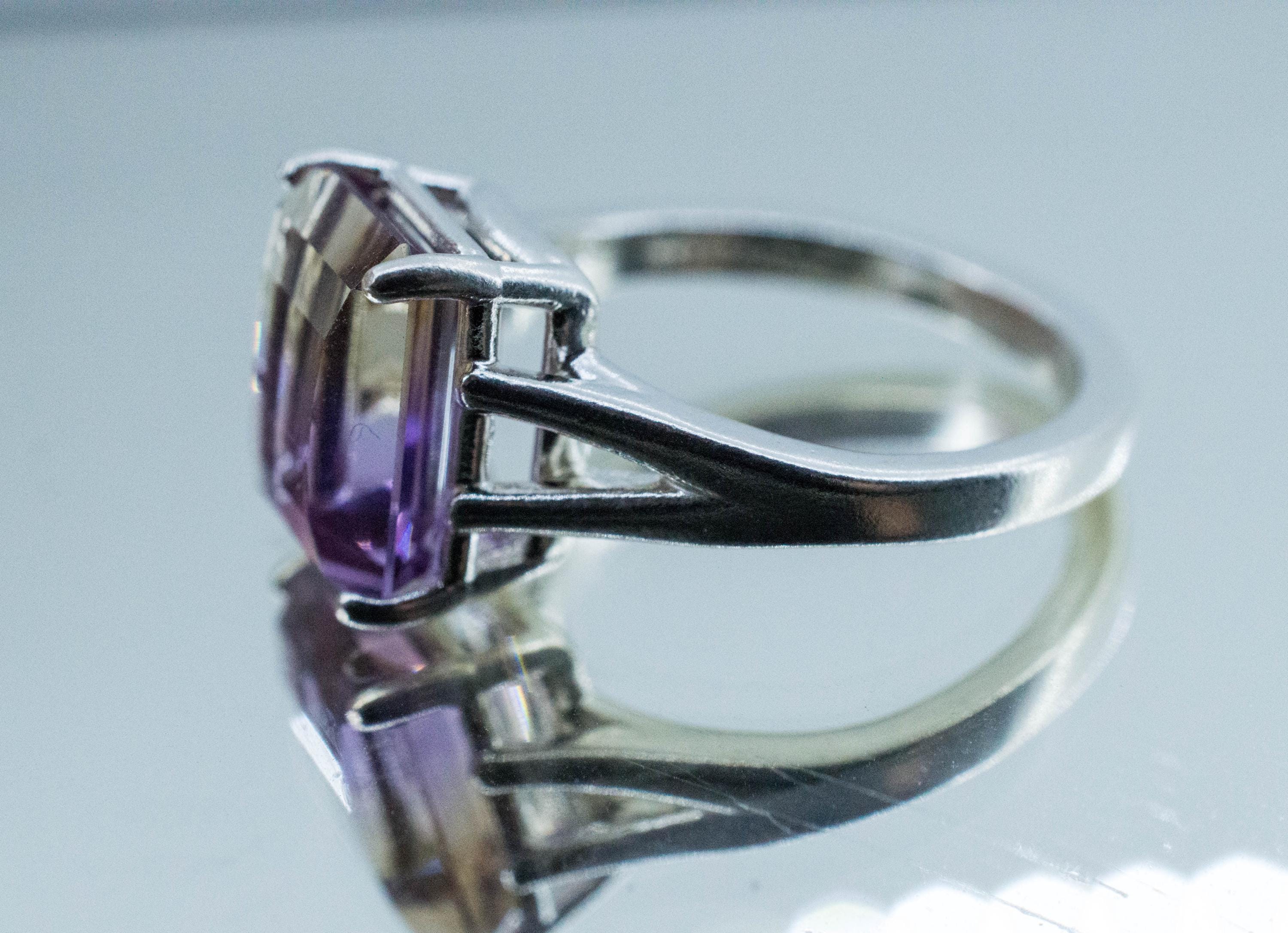 Ametrine Ring, Natural Untreated Bolivian Ametrine; 4.415cts