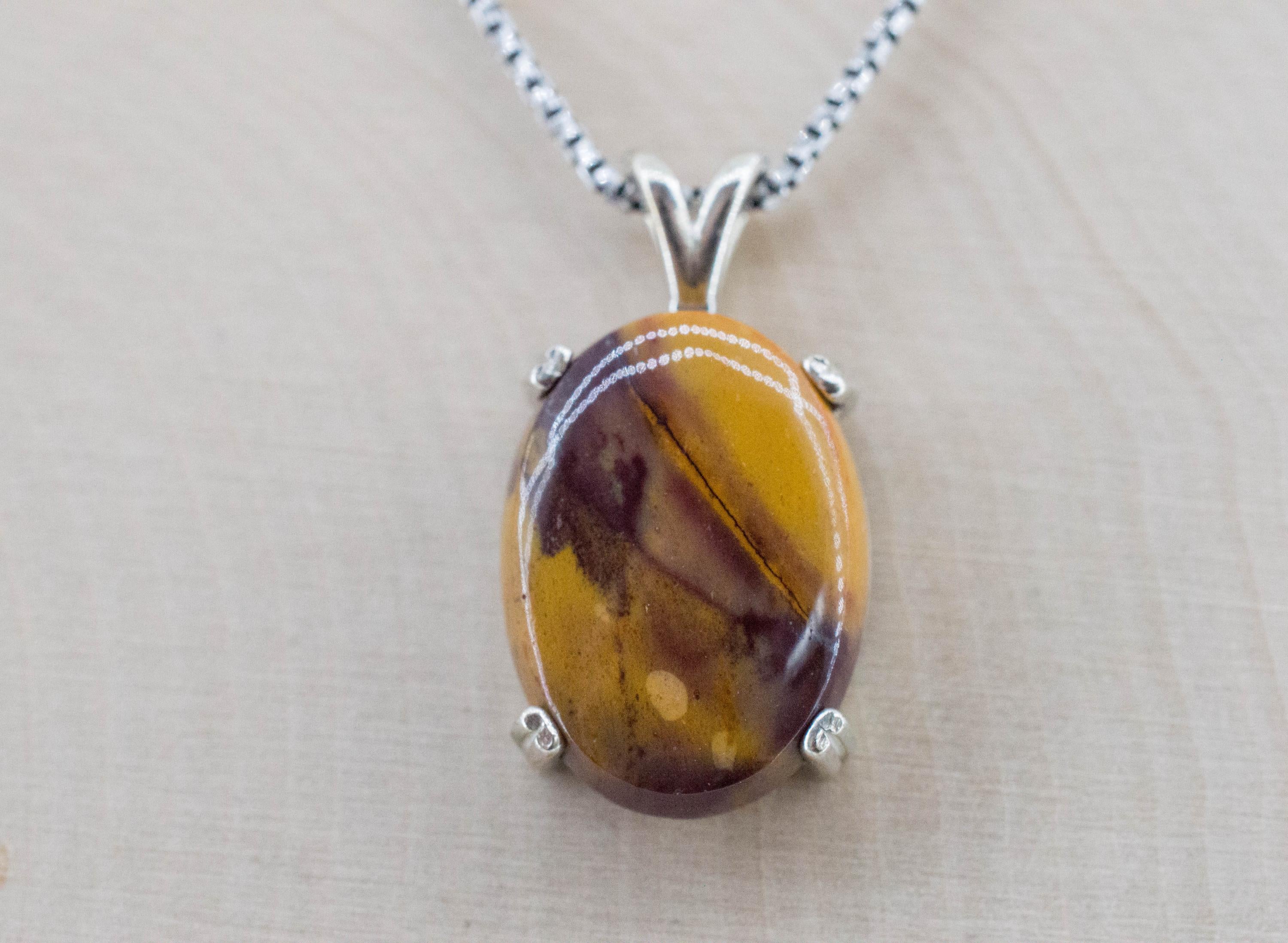 Mookaite Jasper Pendant; Natural Untreated Australian Jasper; 11.090cts