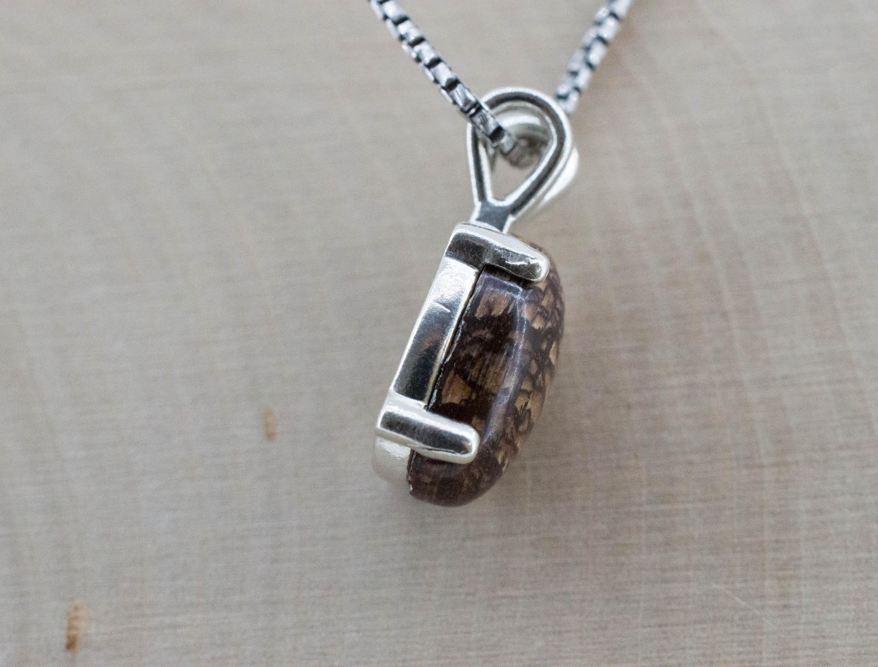 Biggs Jasper Pendant; Natural Untreated Oregon Picture Jasper; 4.915cts