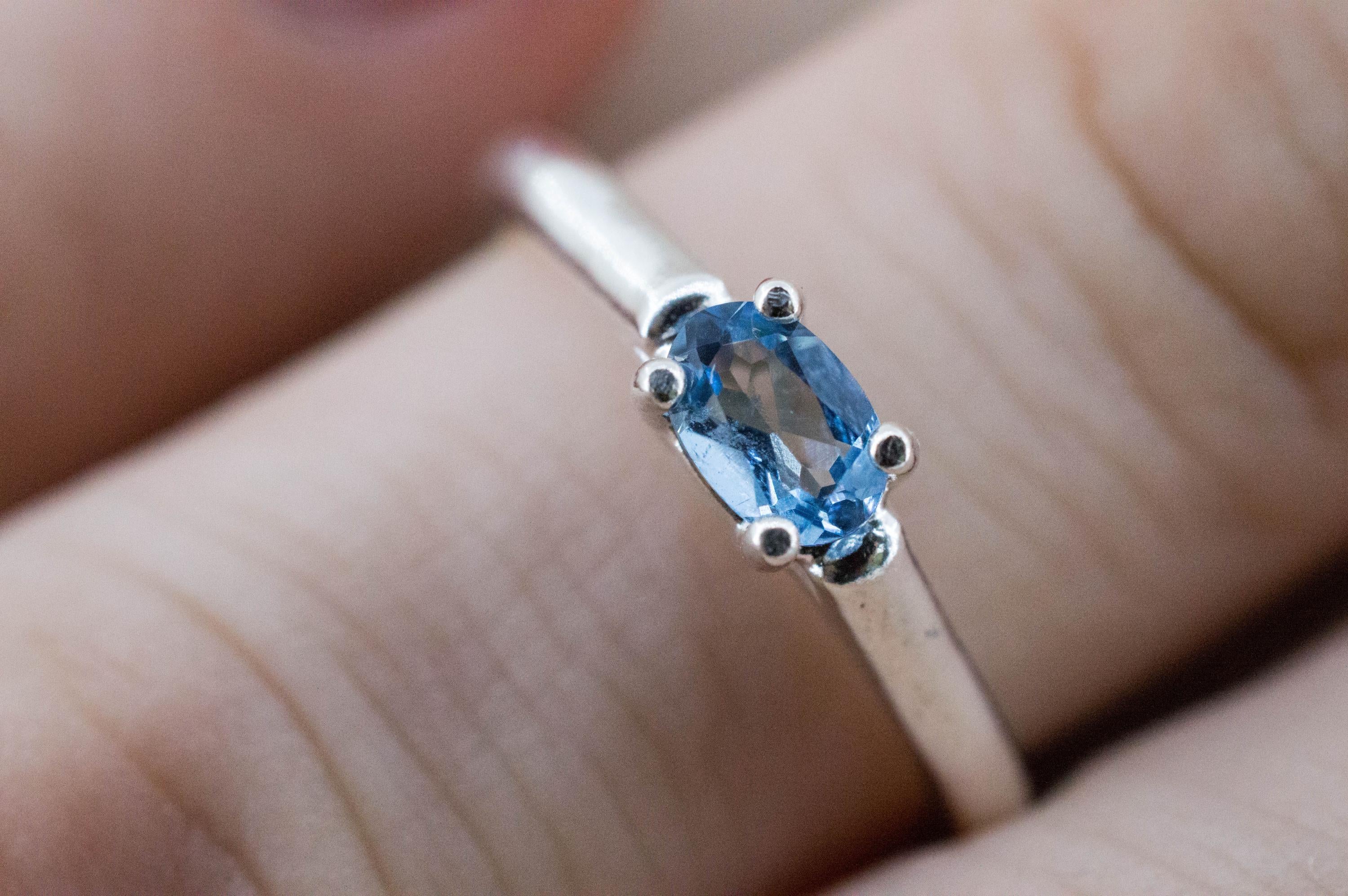 Aquamarine Ring, Natural Untreated Nigeria Aquamarine; 0.320cts