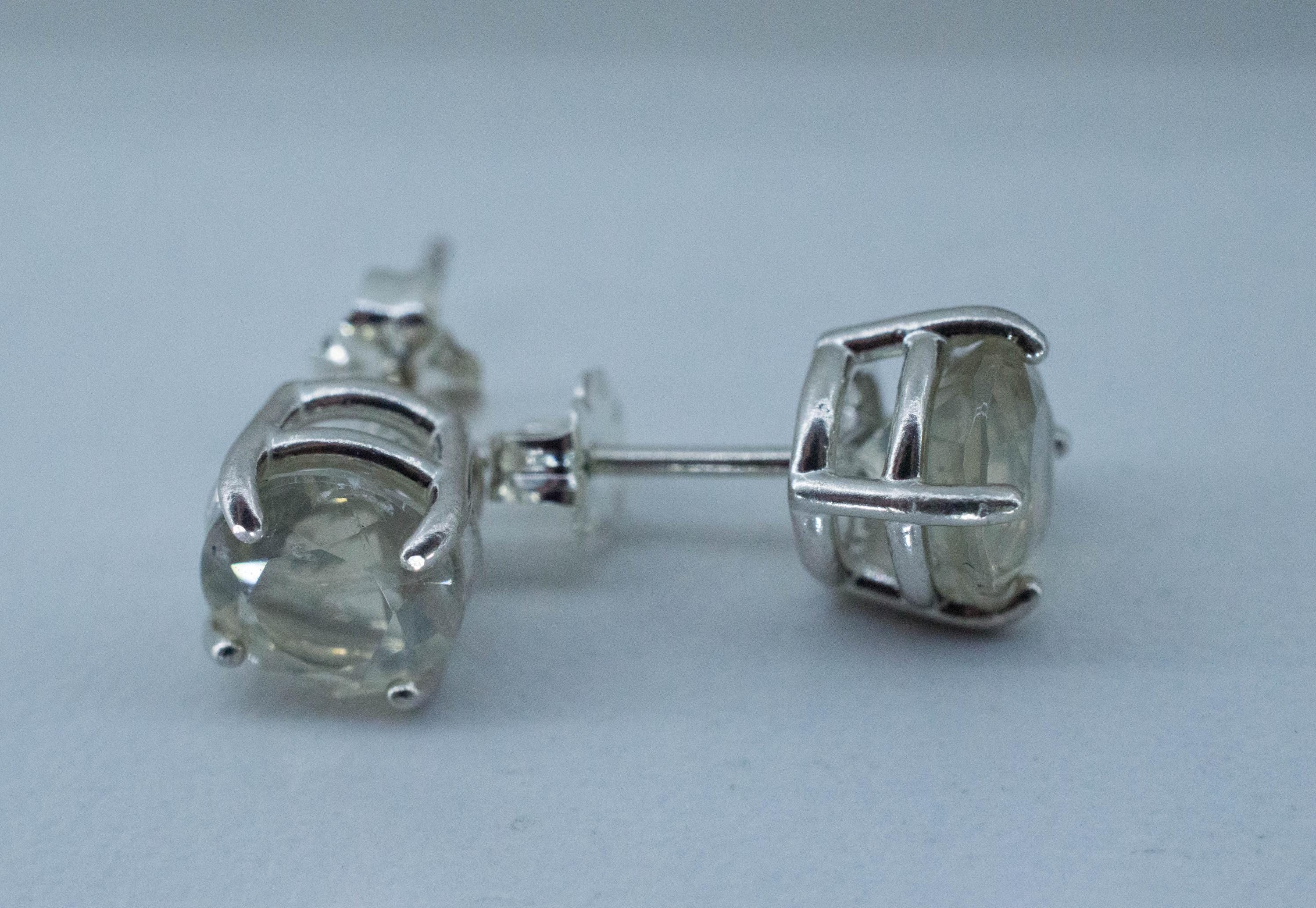 Leucite Earrings; Natural Untreated Italy Leucite; 2.760cts - Mark Oliver Gems