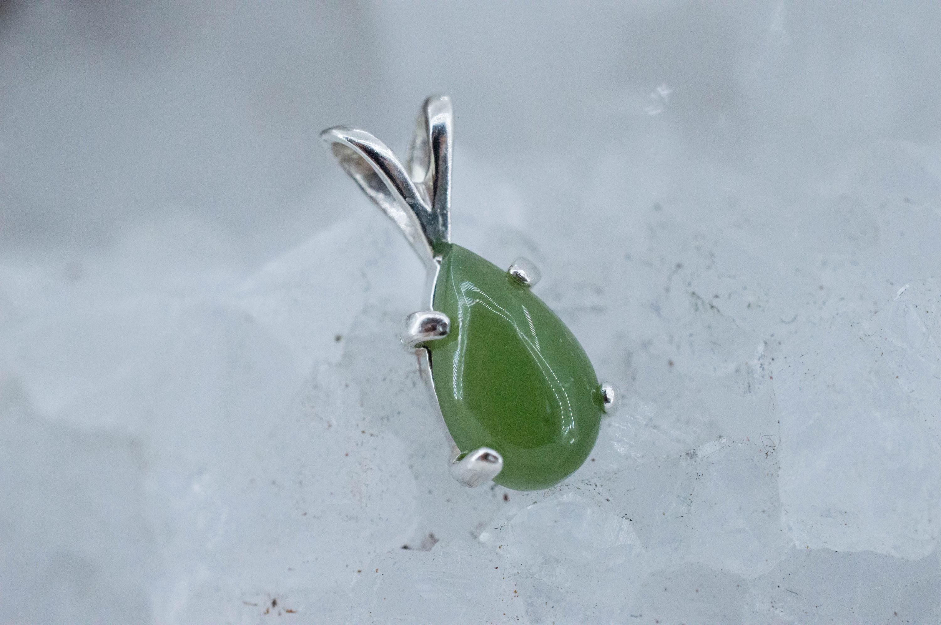 Jadeite Pendant; Natural Untreated Burma Jade; 1.160cts