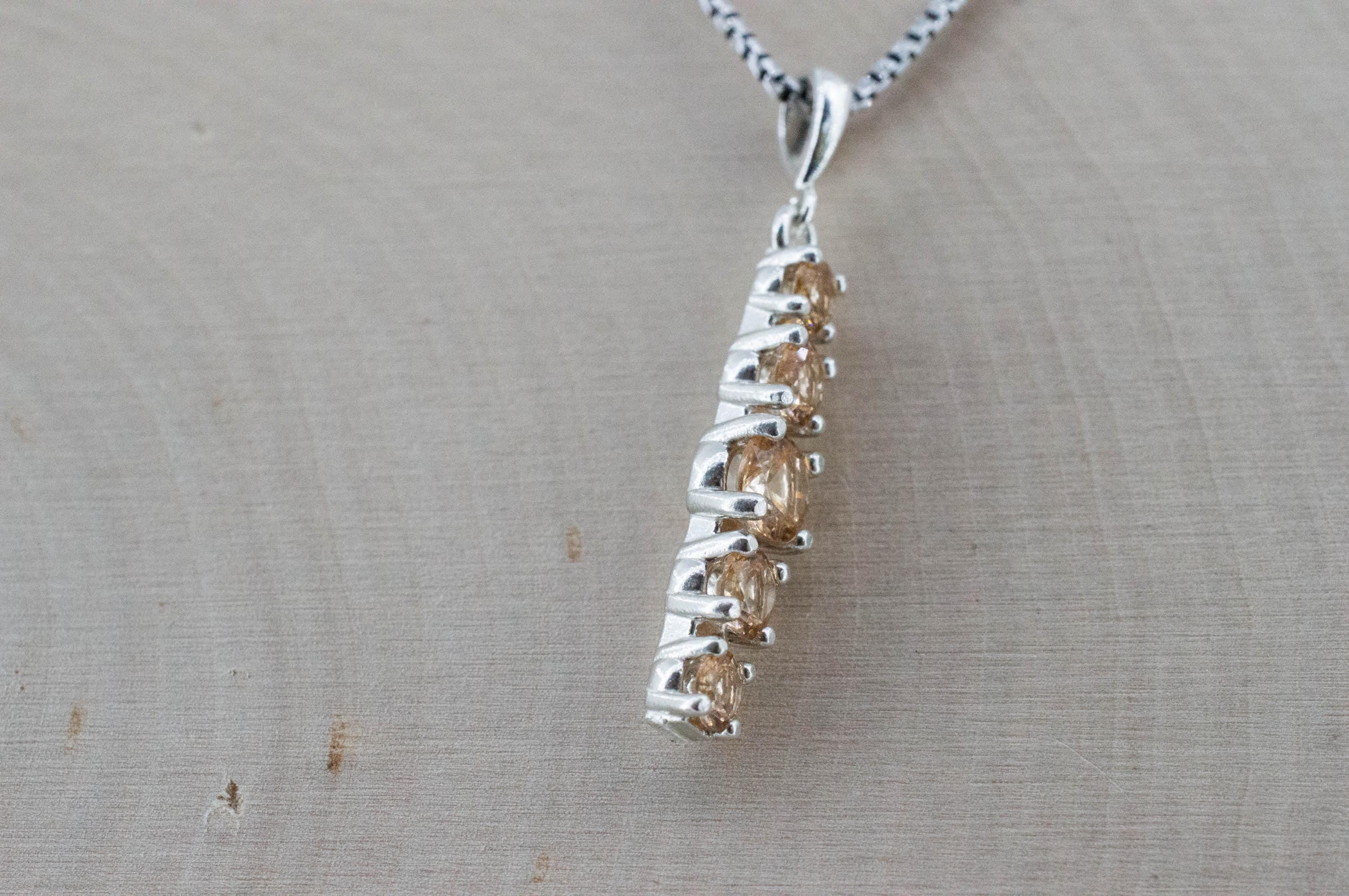 Hessonite Garnet Pendant; Natural Untreated Canada Garnet; 1.210cts