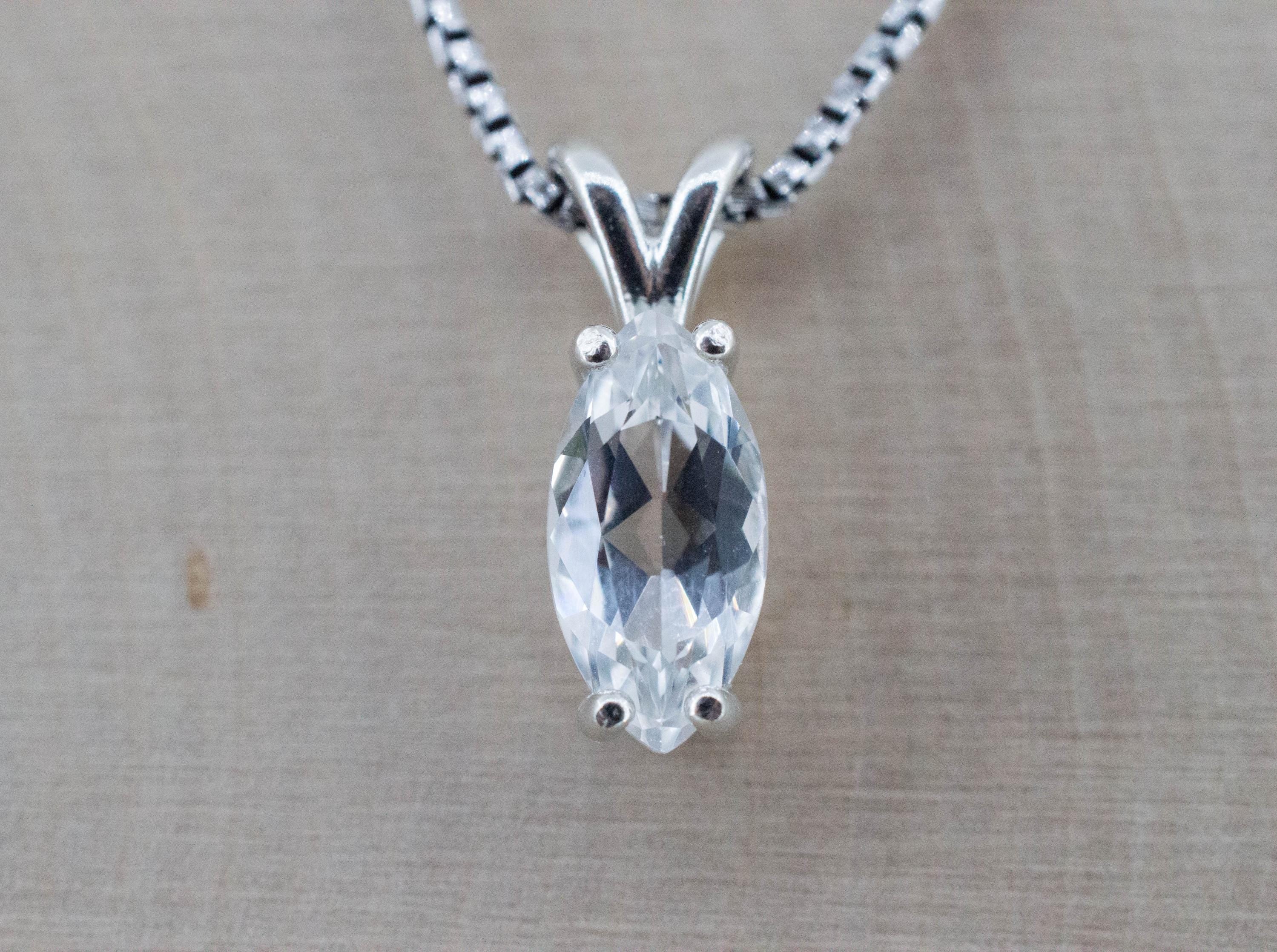 Topaz Pendant; Natural Untreated Brazil Silver Topaz; 2.230cts