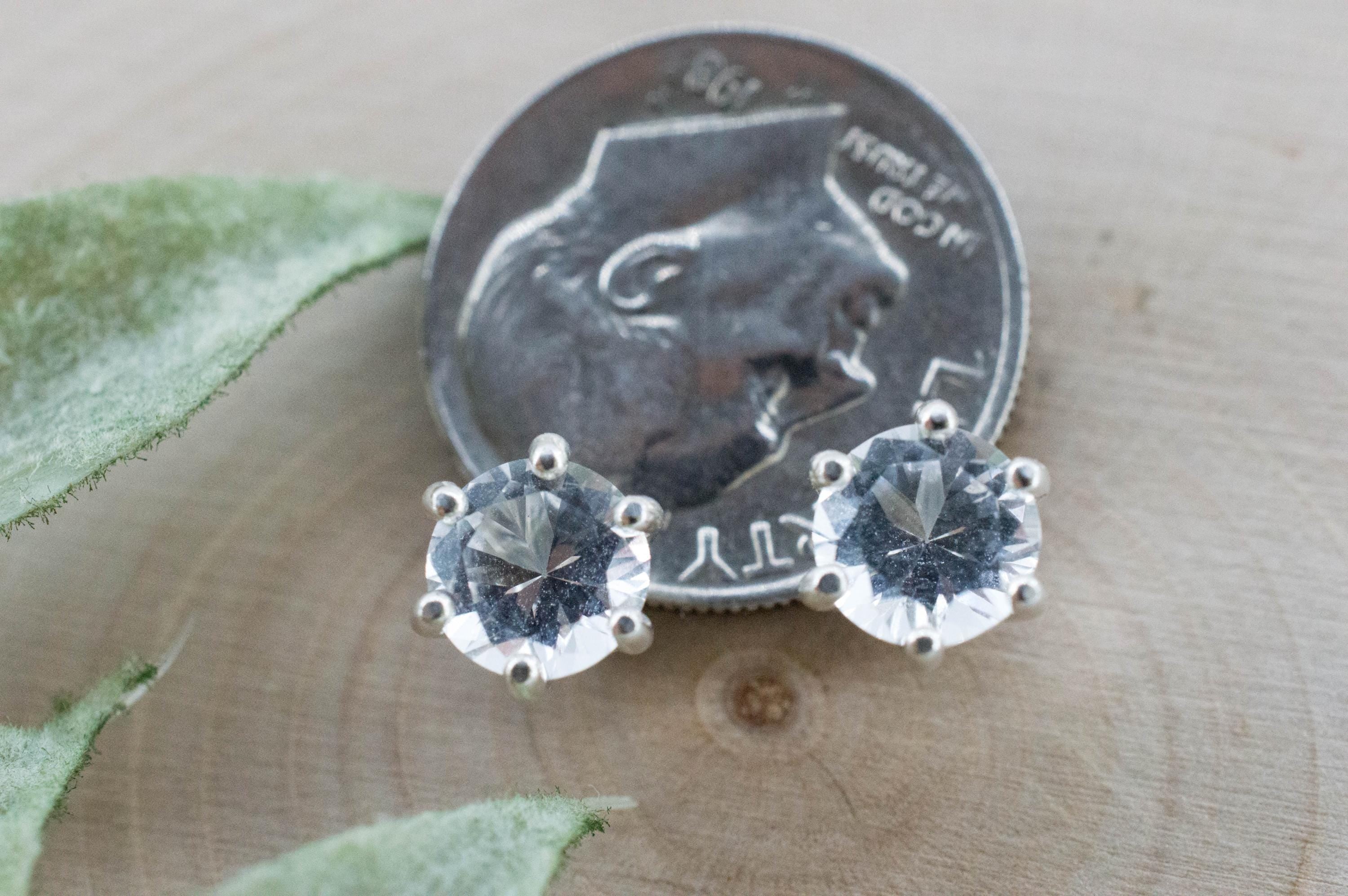 Topaz Earrings; Natural Untreated Brazil Topaz; 1.680cts