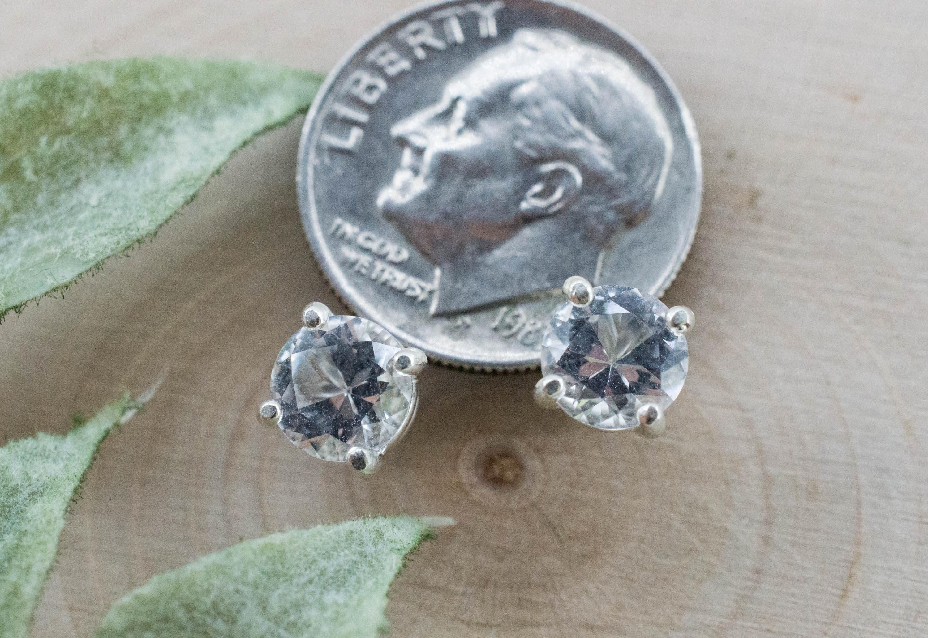 Topaz Earrings; Natural Untreated Brazil Topaz; 1.695cts