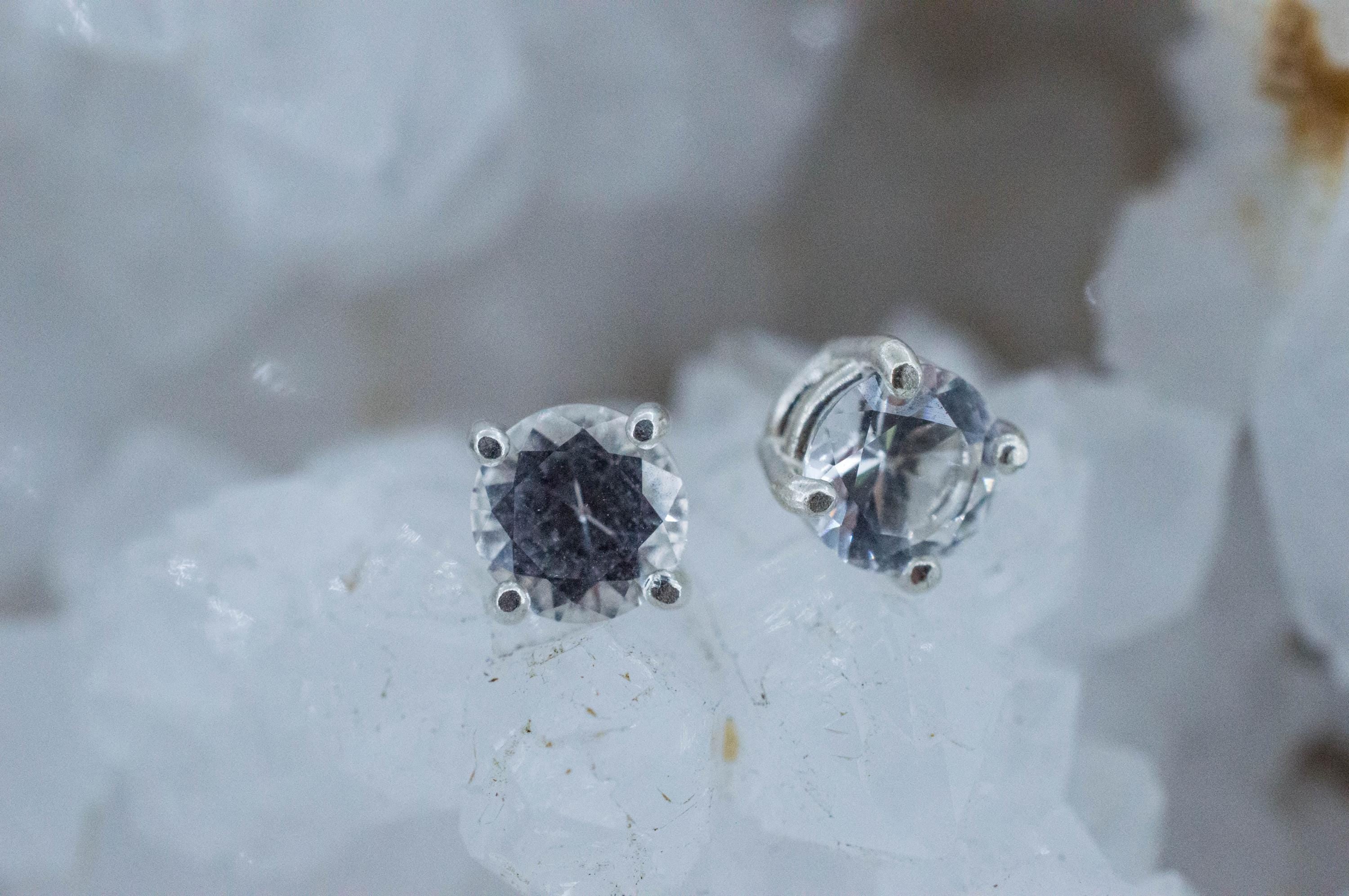 Topaz Earrings; Natural Untreated Brazil Topaz; 1.695cts