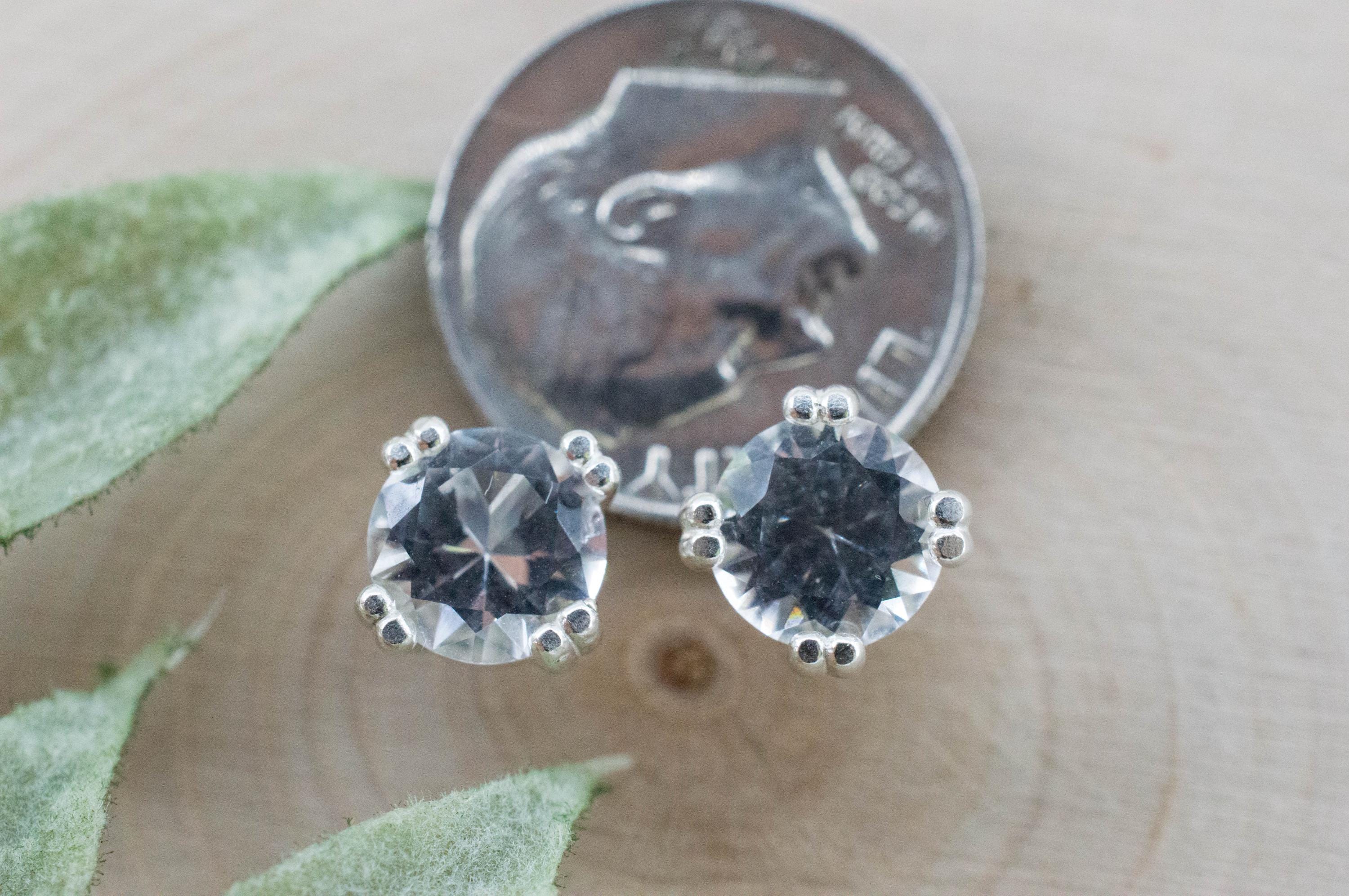 Topaz Earrings; Natural Untreated Brazil Topaz; 2.585cts