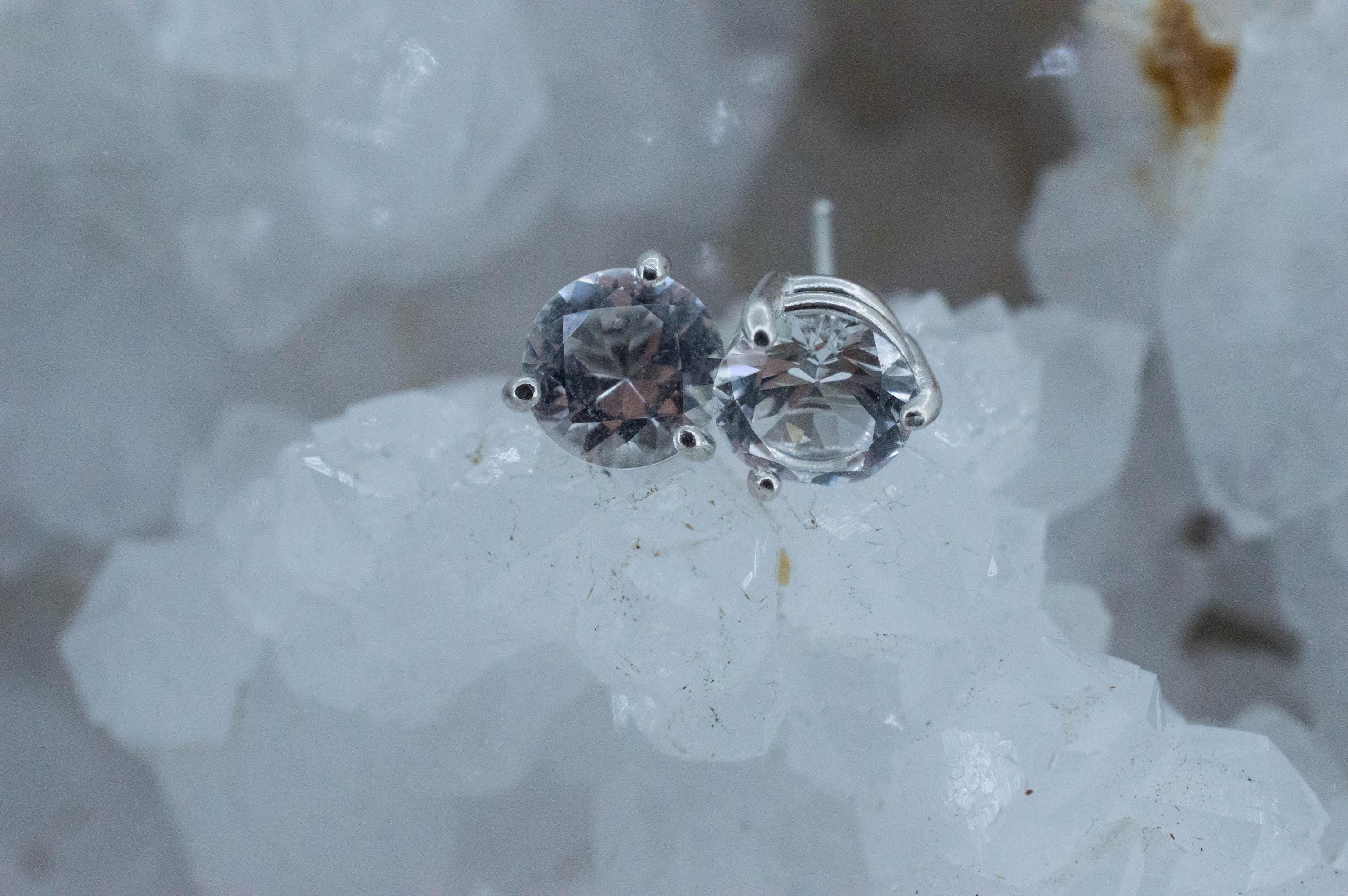 Topaz Earrings; Natural Untreated Brazil Topaz; 2.730cts