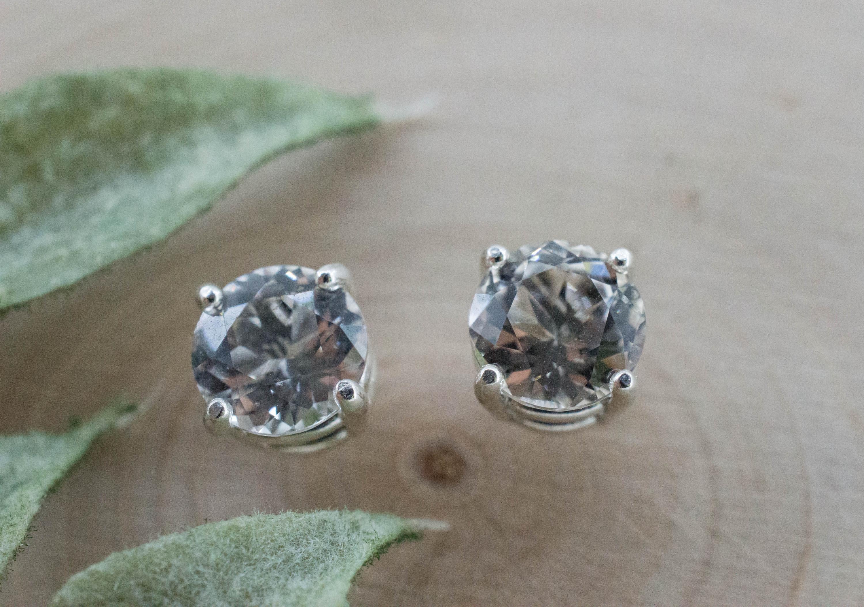 Topaz Earrings; Natural Untreated Vietnam Topaz; 2.940cts