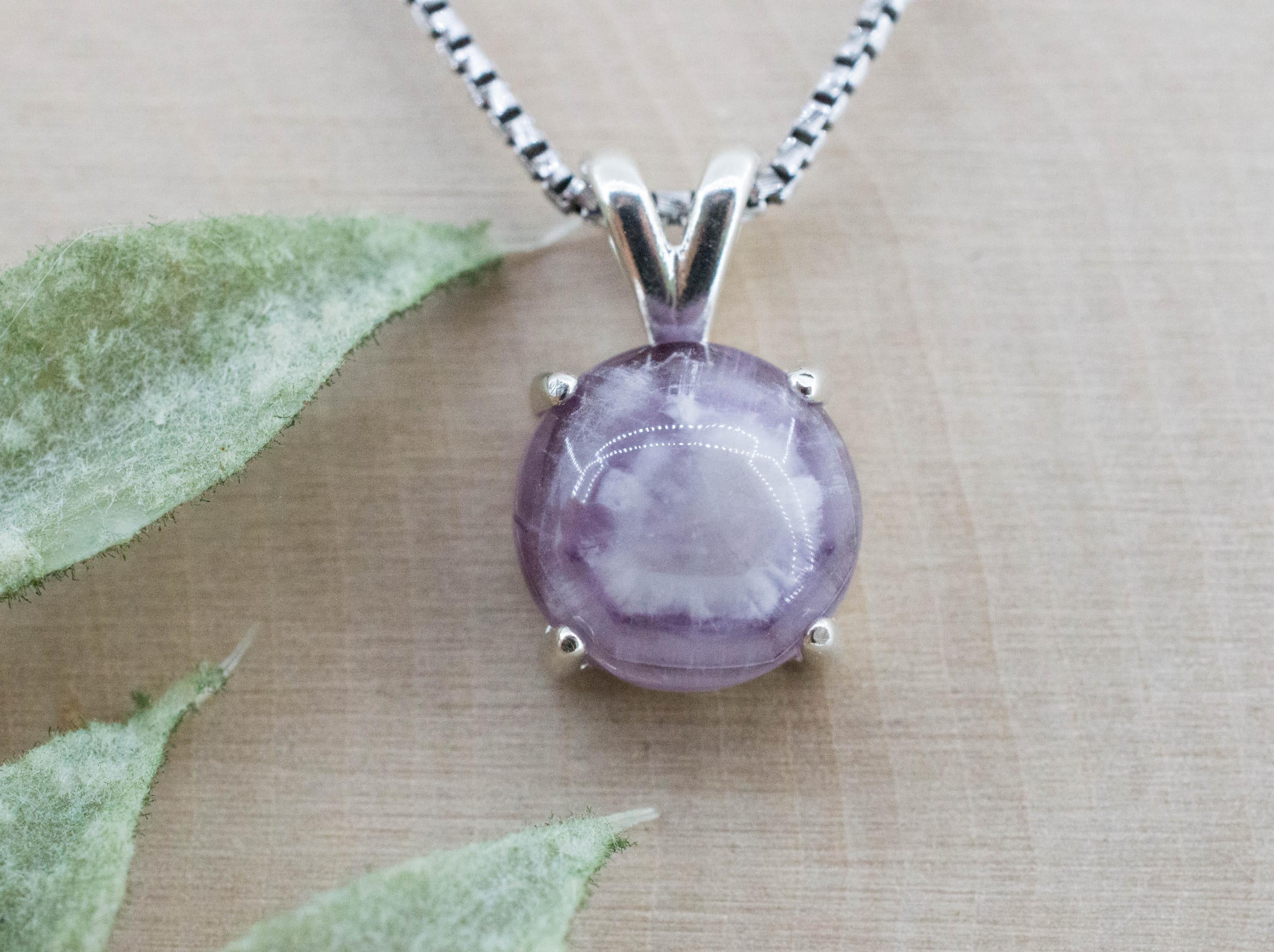 Chevron Amethyst Pendant, Natural Untreated Brazil Amethyst; 4.695cts