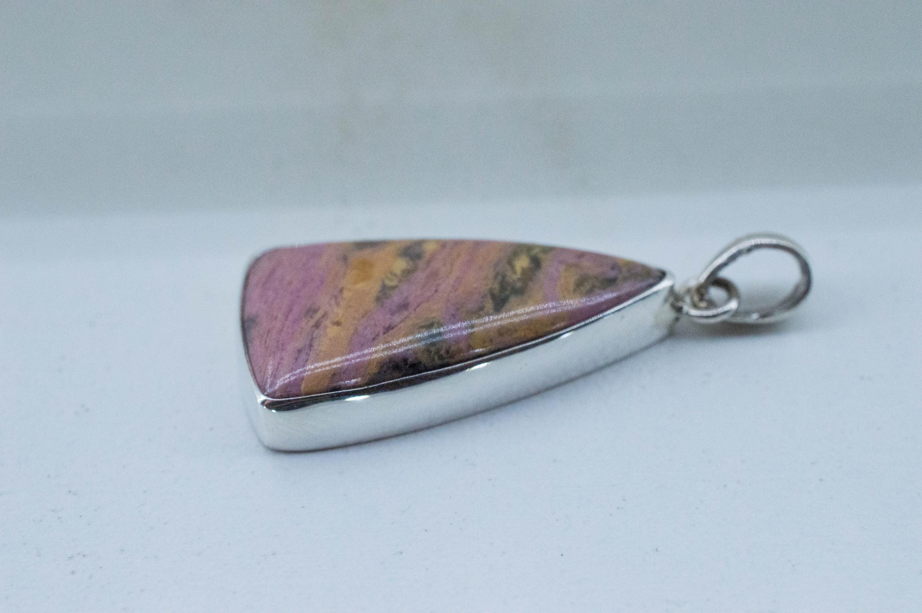 Rainforest Jasper Pendant; Natural Untreated Australia Jasper