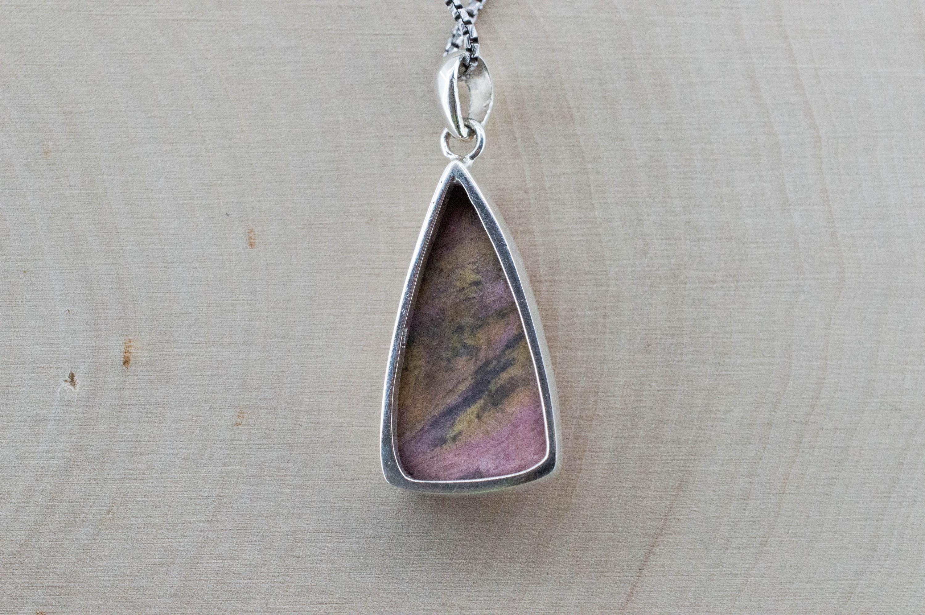 Rainforest Jasper Pendant; Natural Untreated Australia Jasper