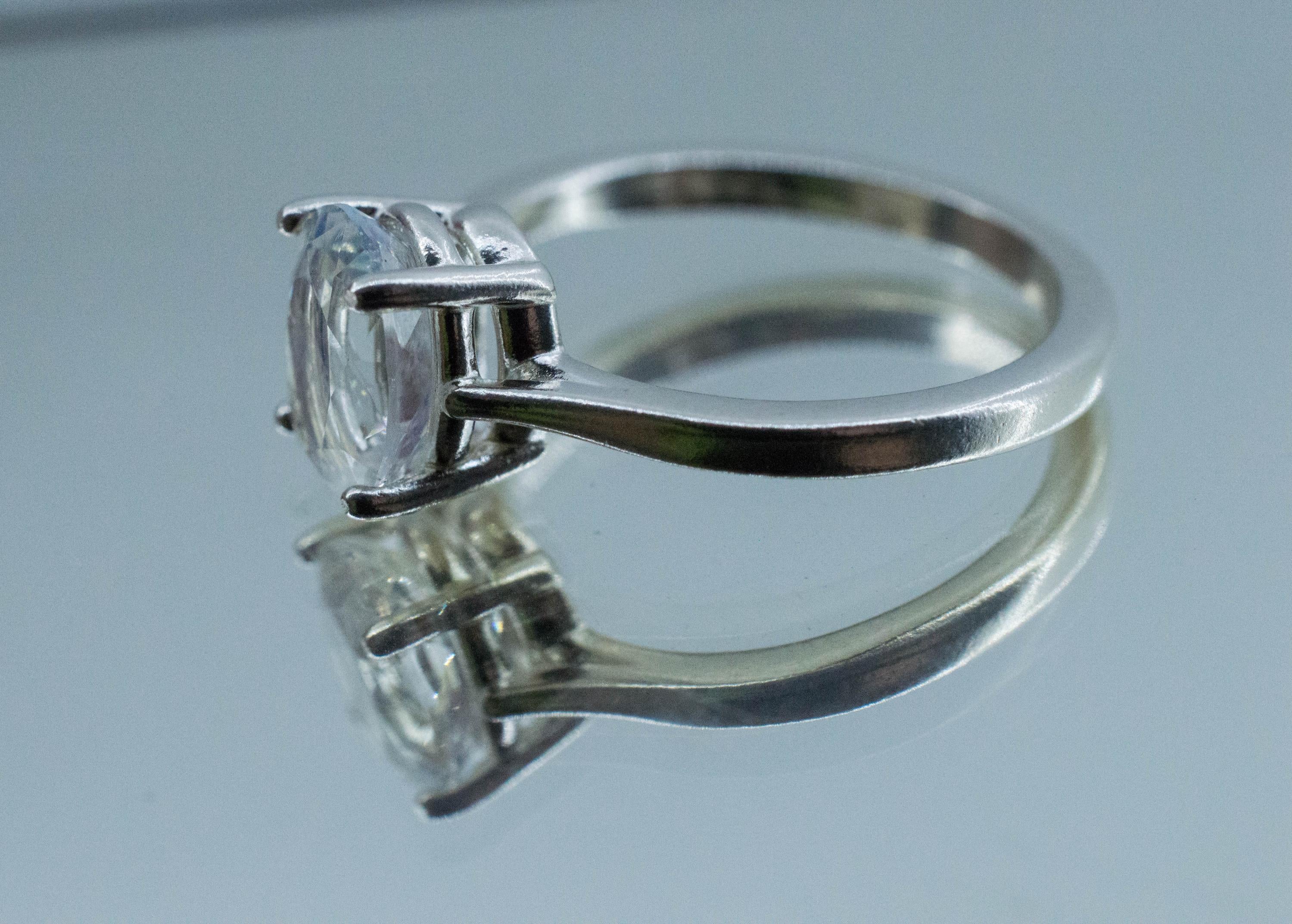 Rainbow Moonstone Ring, Natural Untreated Madagascar Moonstone; 1.720cts