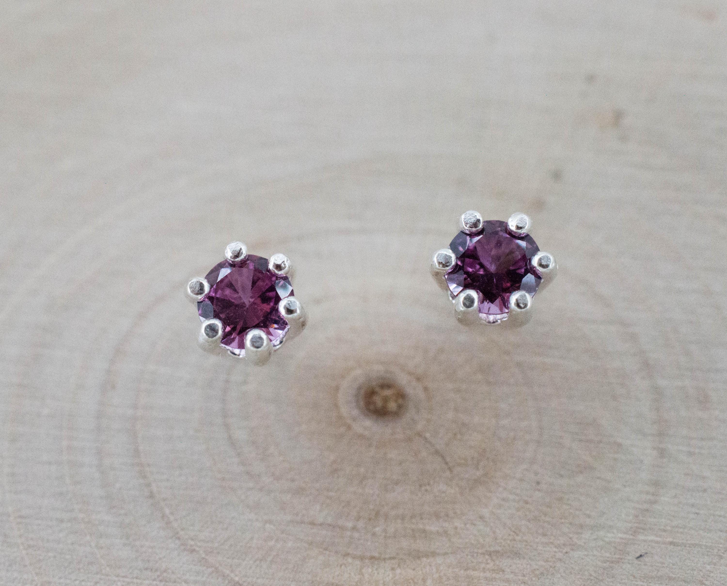 Umbalite Garnet Earrings, Natural Untreated Tanzanian Garnet; 0.500cts - Mark Oliver Gems