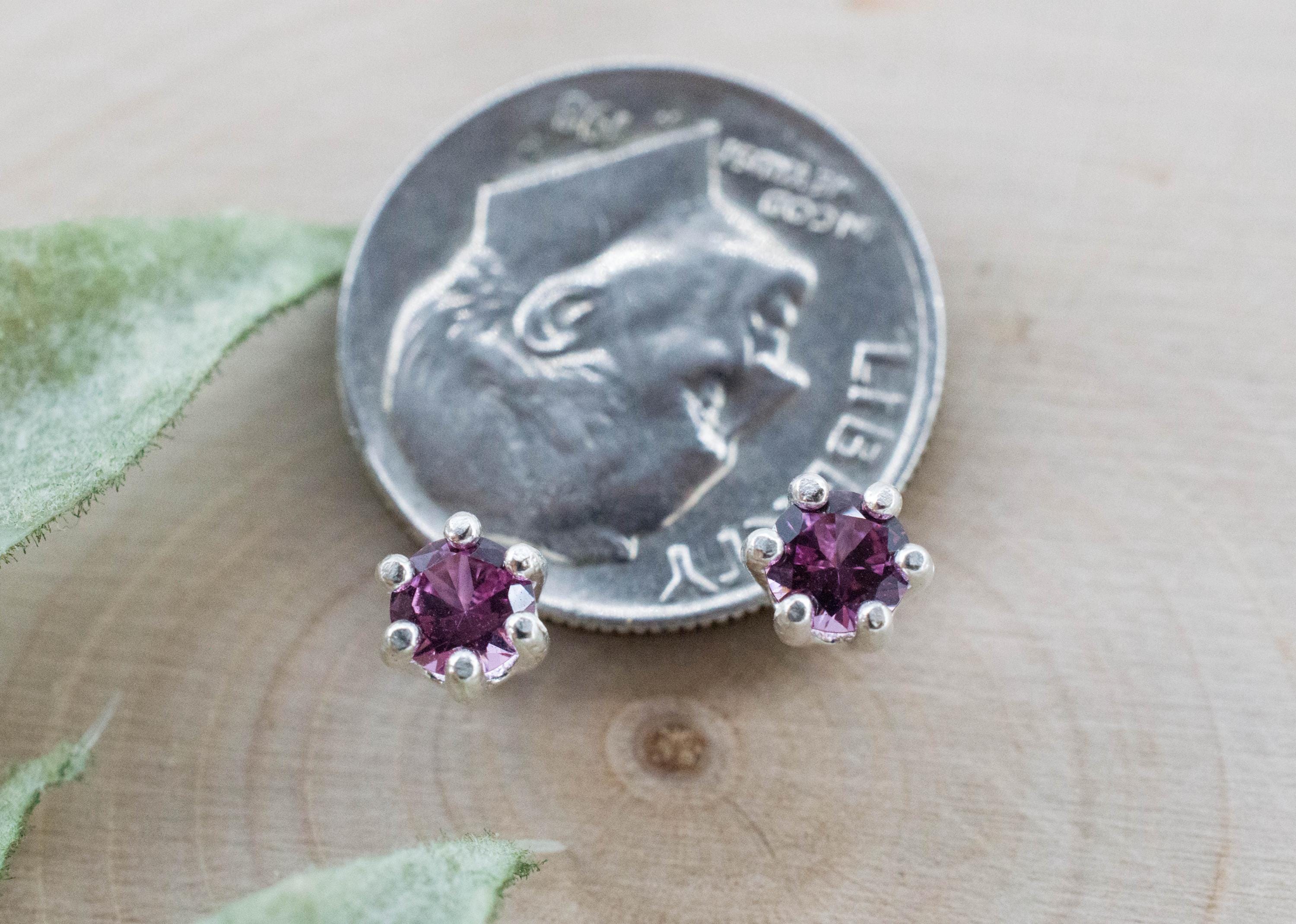 Umbalite Garnet Earrings, Natural Untreated Tanzanian Garnet; 0.500cts - Mark Oliver Gems
