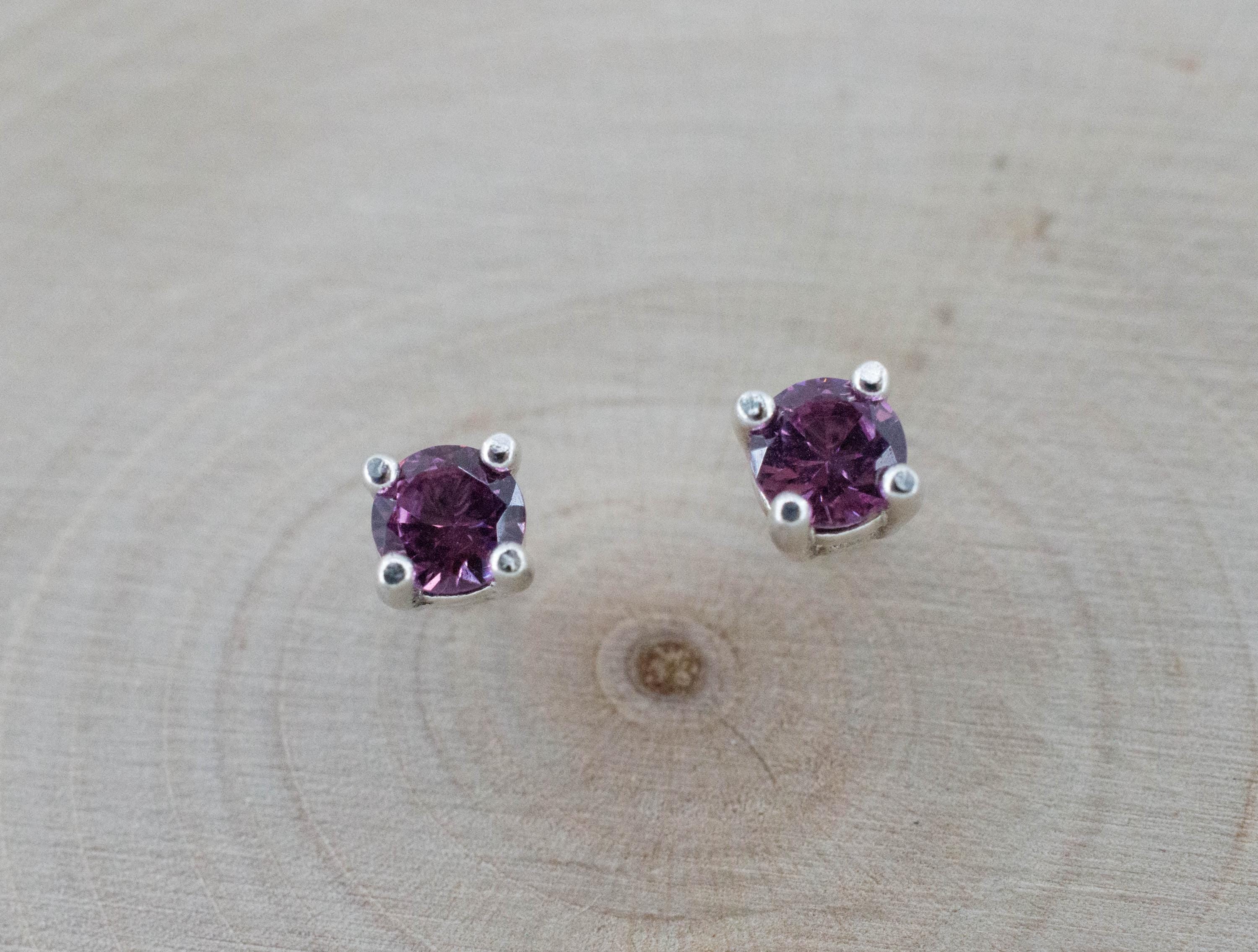 Umbalite Garnet Earrings, Natural Untreated Tanzanian Garnet; 0.515cts - Mark Oliver Gems