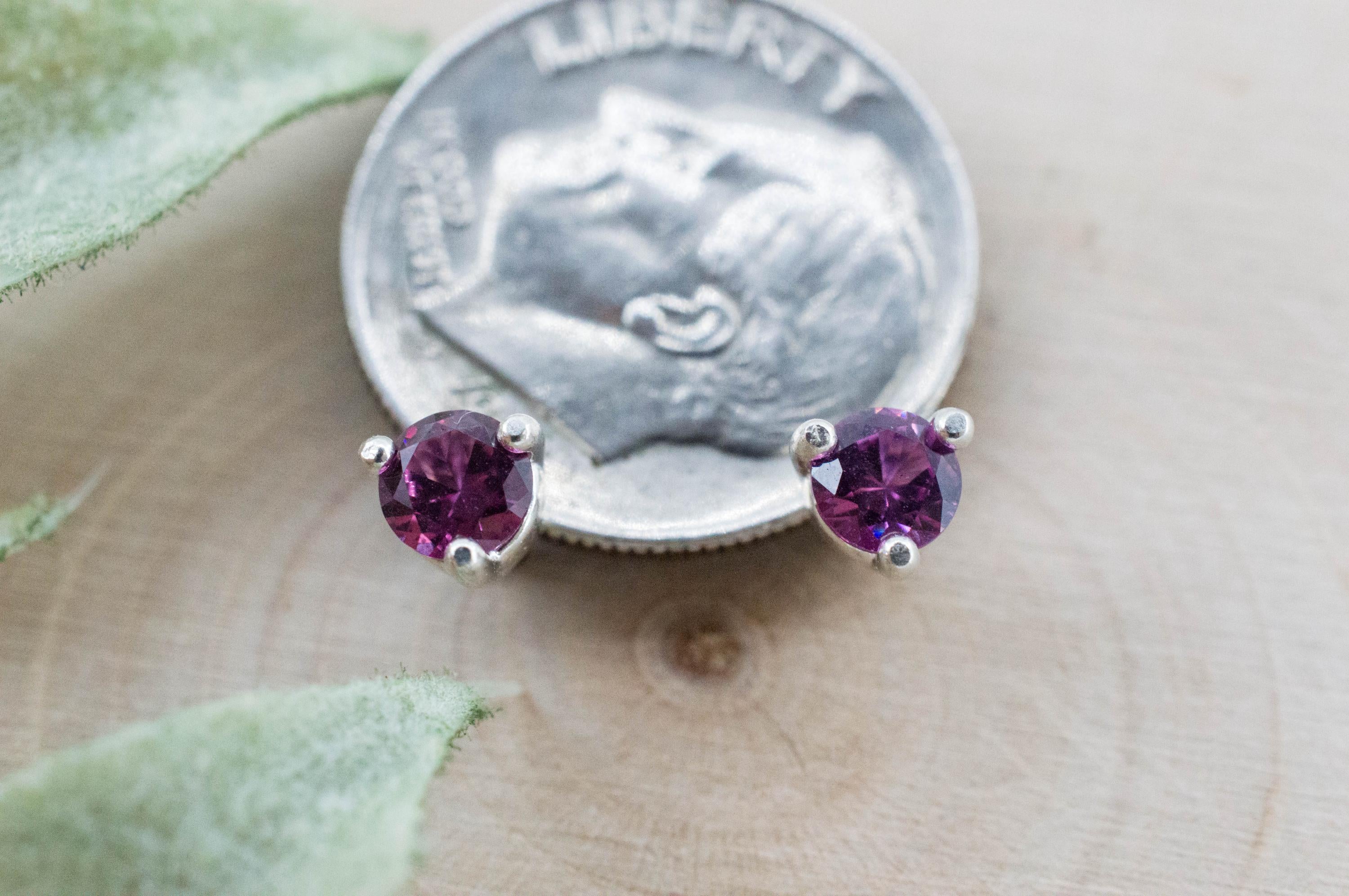 Umbalite Garnet Earrings, Natural Untreated Tanzanian Garnet; 0.530cts - Mark Oliver Gems