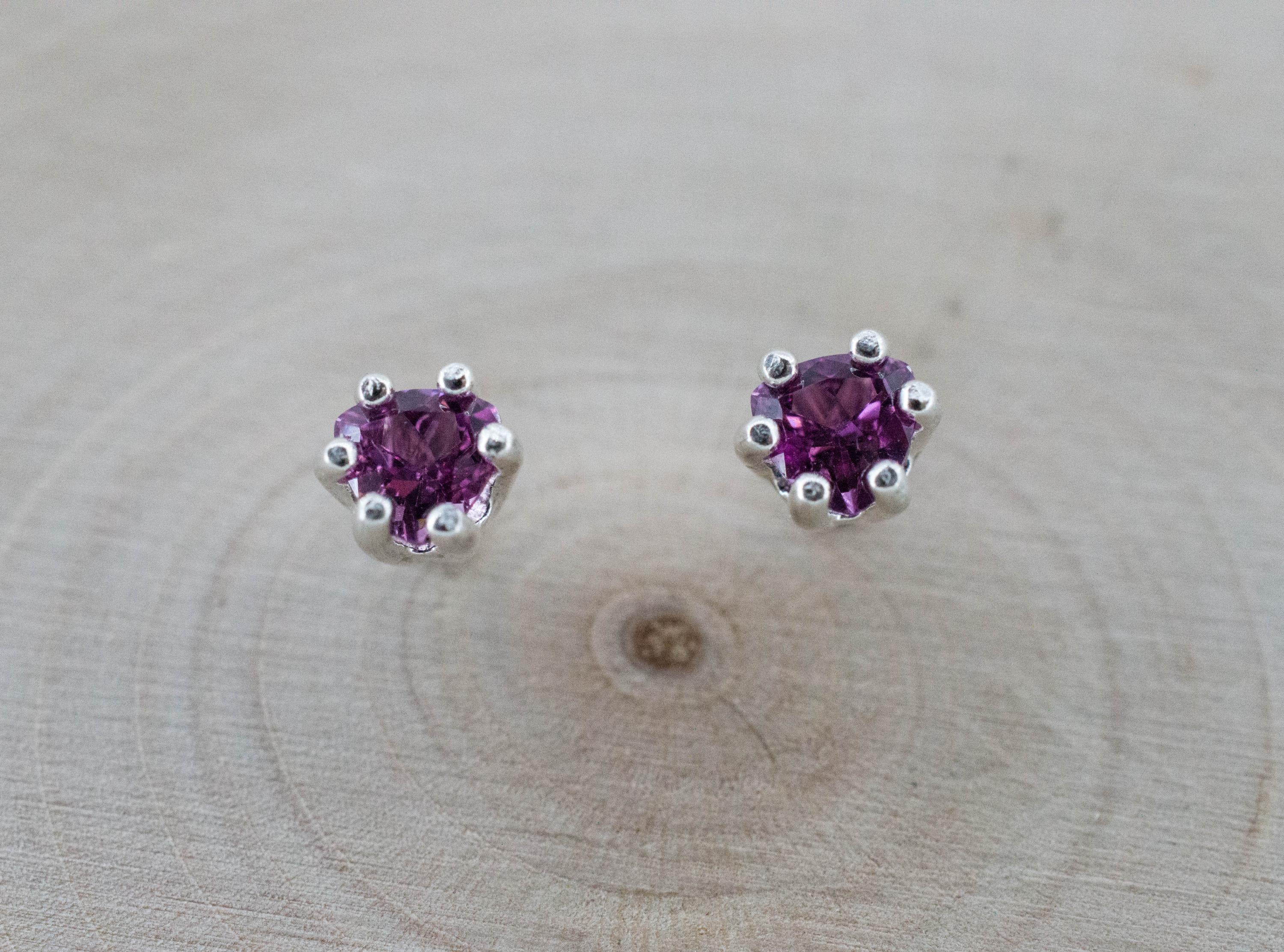 Umbalite Garnet Earrings, Natural Untreated Tanzanian Garnet; 0.535cts - Mark Oliver Gems