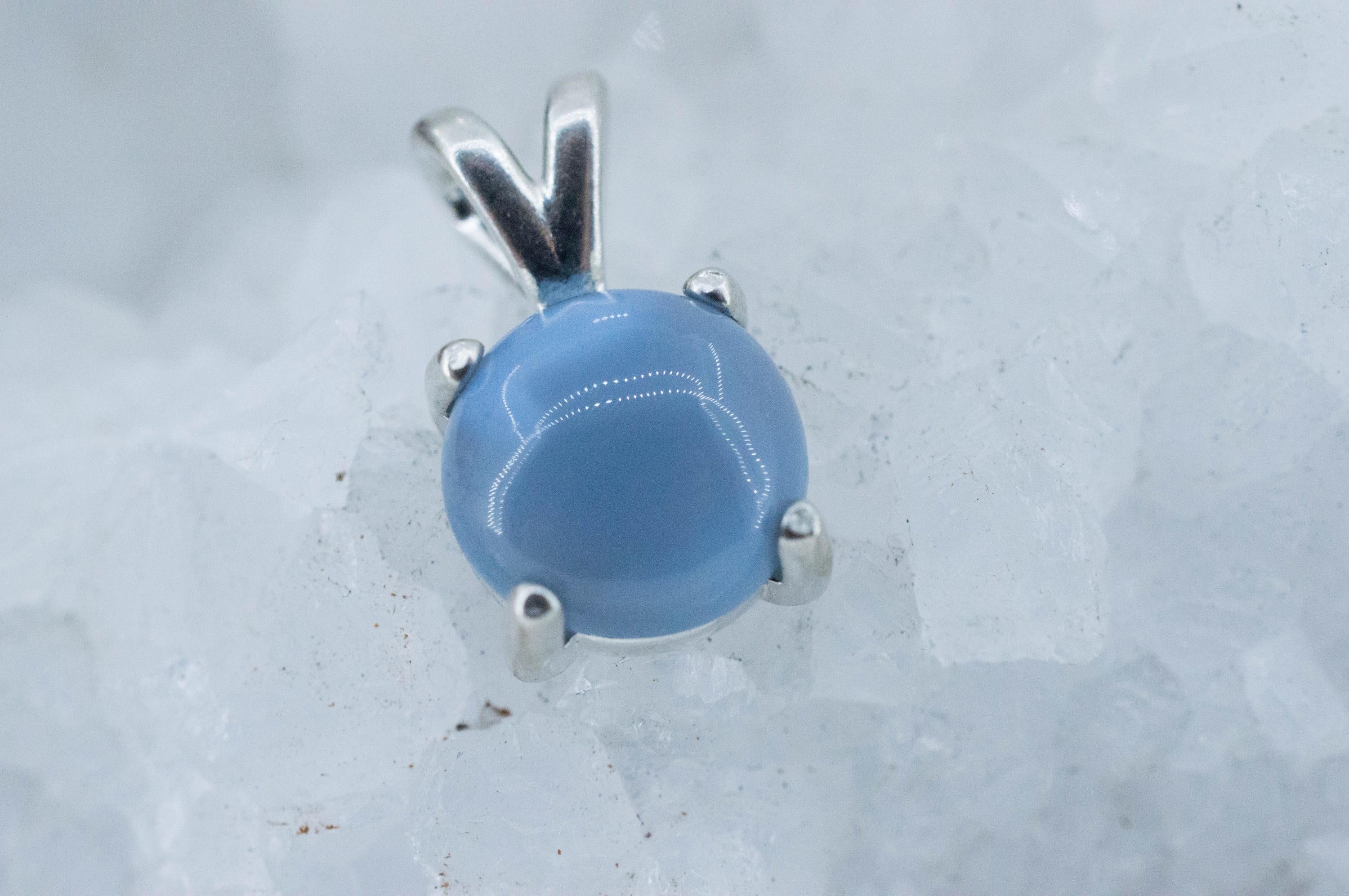 Blue Opal Pendant; Natural Untreated Oregon Owyhee Opal; 2.930cts