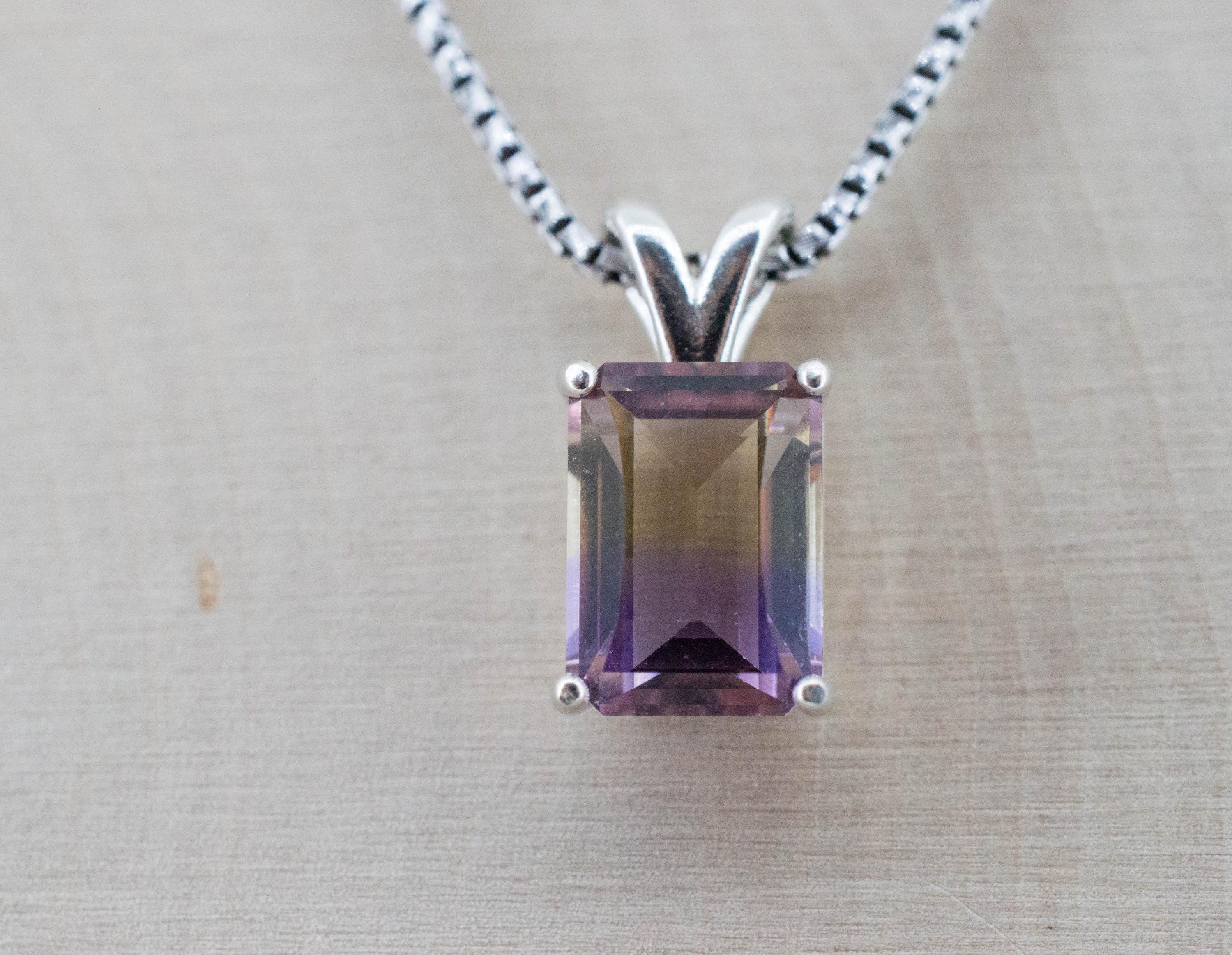 Ametrine Pendant; Natural Untreated Bolivia Ametrine; 2.885cts