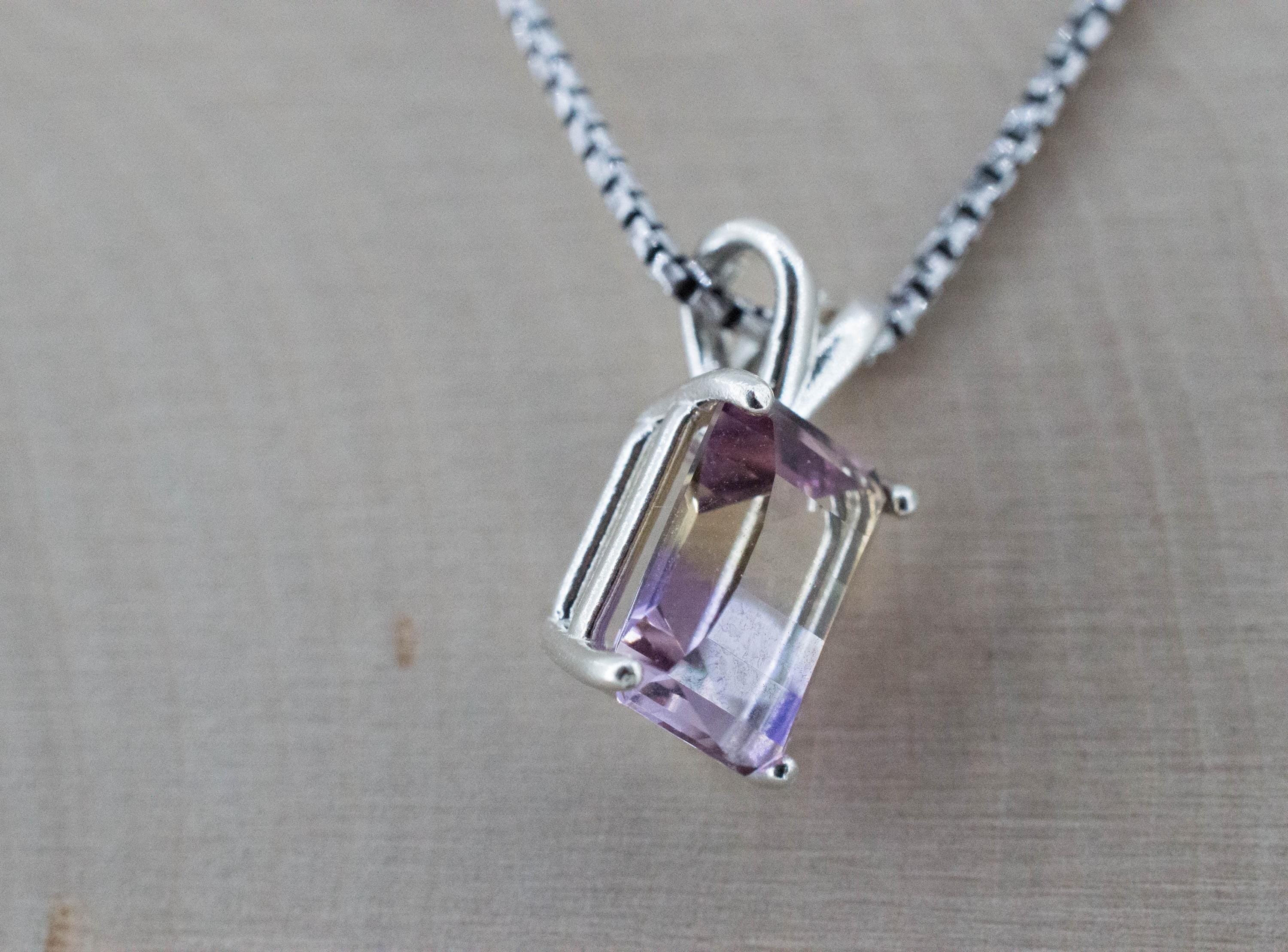 Ametrine Pendant; Natural Untreated Bolivia Ametrine; 2.885cts