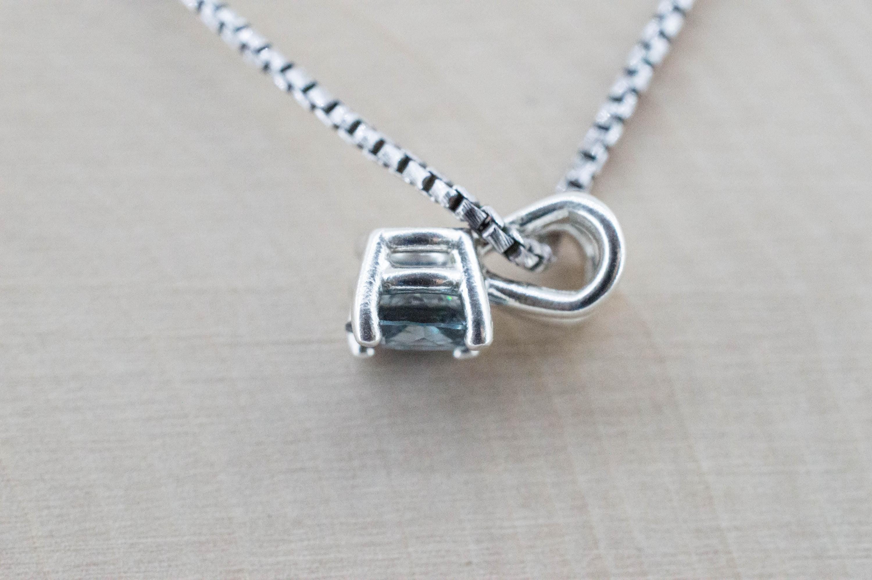 Blue Spinel Pendant; Natural Untreated Mozambique Spinel; 0.780cts