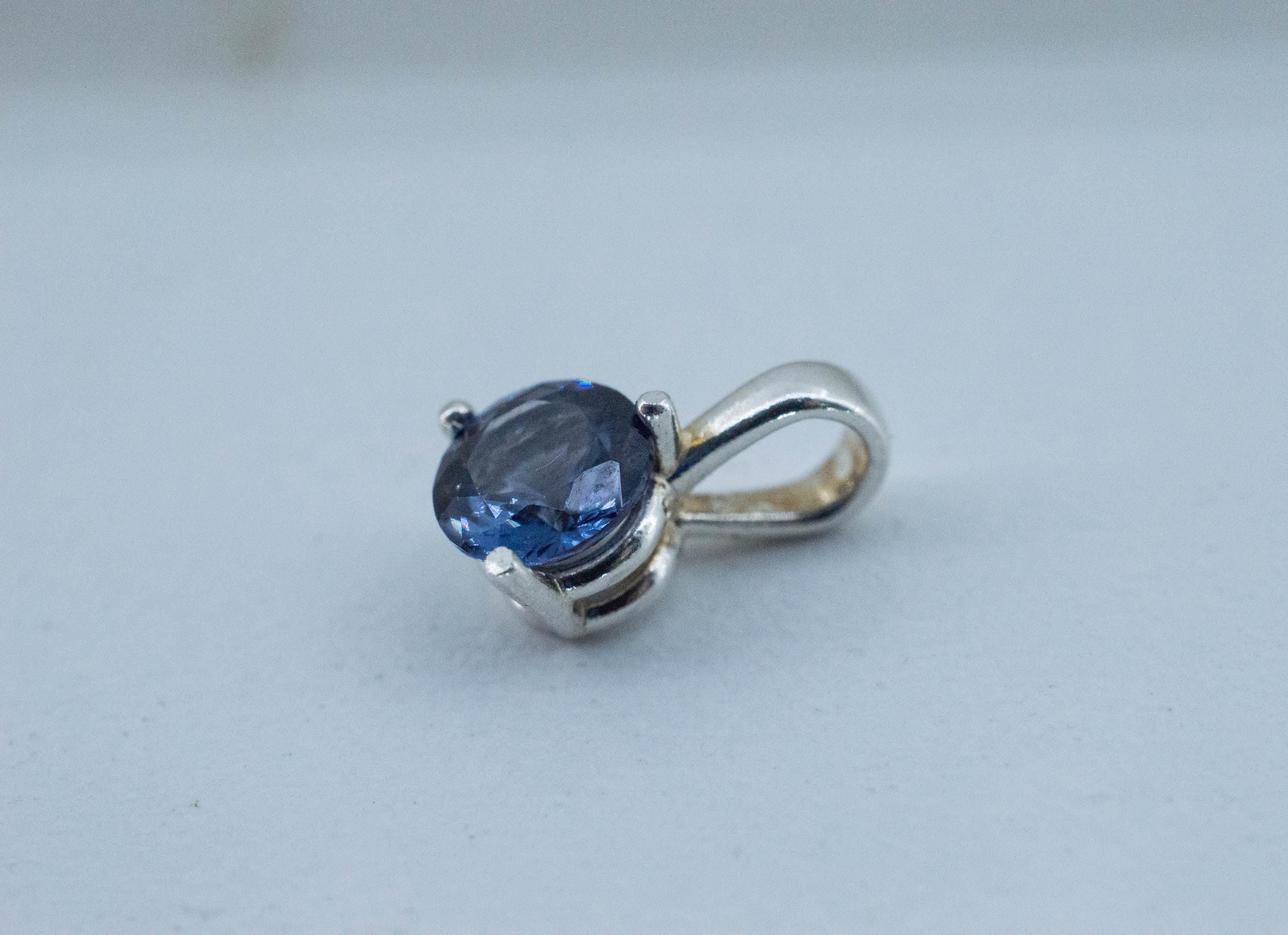 Blue Spinel Pendant; Natural Untreated Sri Lanka Spinel; 1.100cts