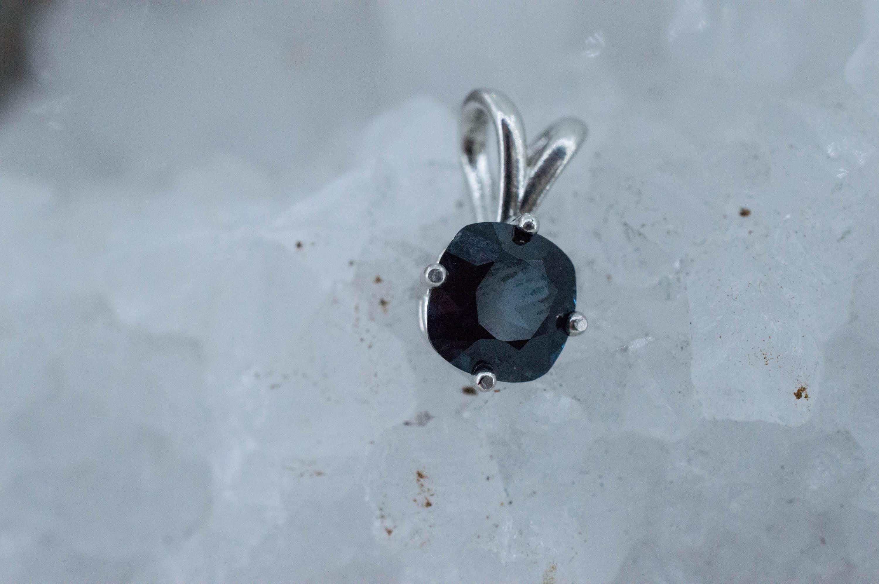 Blue Spinel Pendant; Natural Untreated Sri Lanka Spinel; 1.455cts