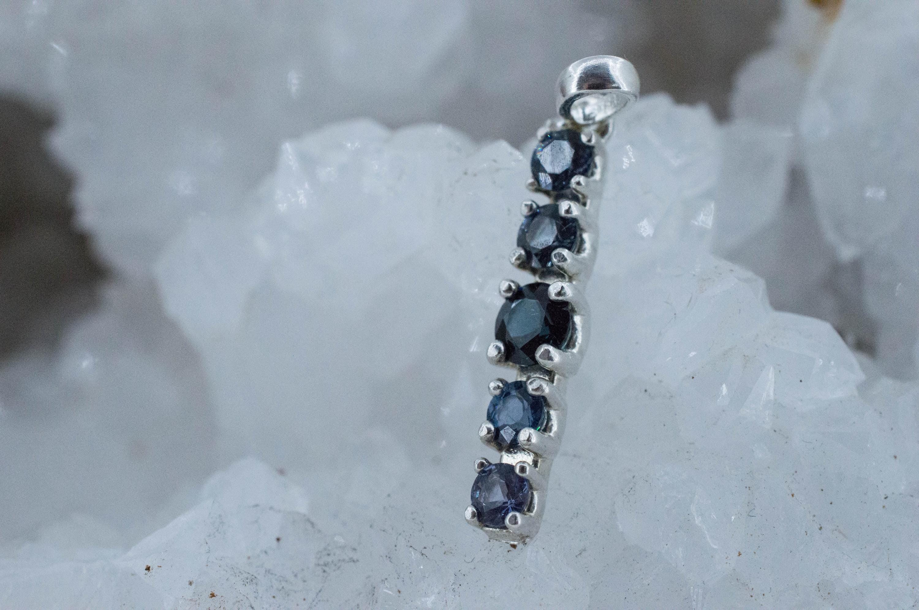 Blue Spinel Pendant; Natural Untreated Sri Lanka Spinel; 1.465cts