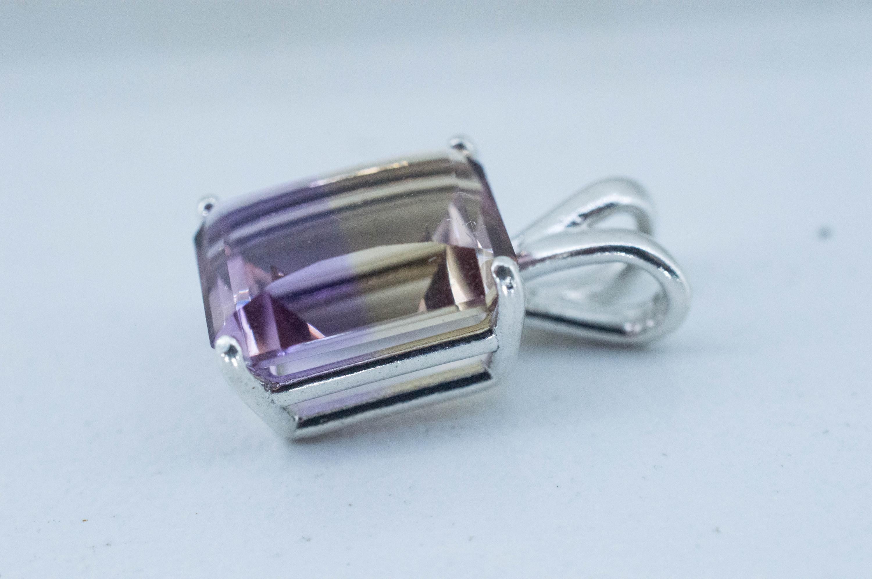 Ametrine Pendant; Natural Untreated Bolivia Ametrine; 4.735cts