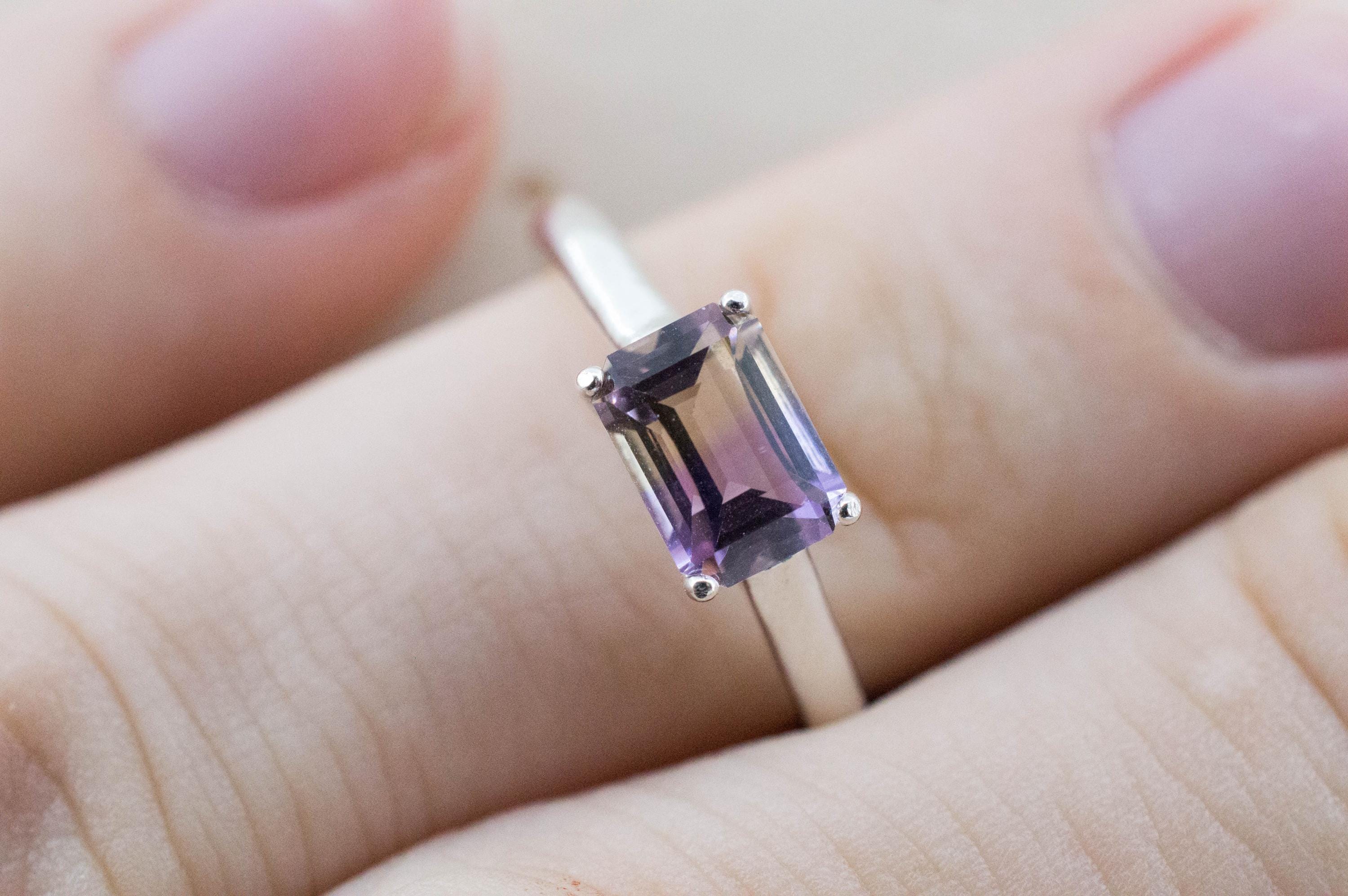 Ametrine Ring, Natural Untreated Bolivian Ametrine; 1.130cts