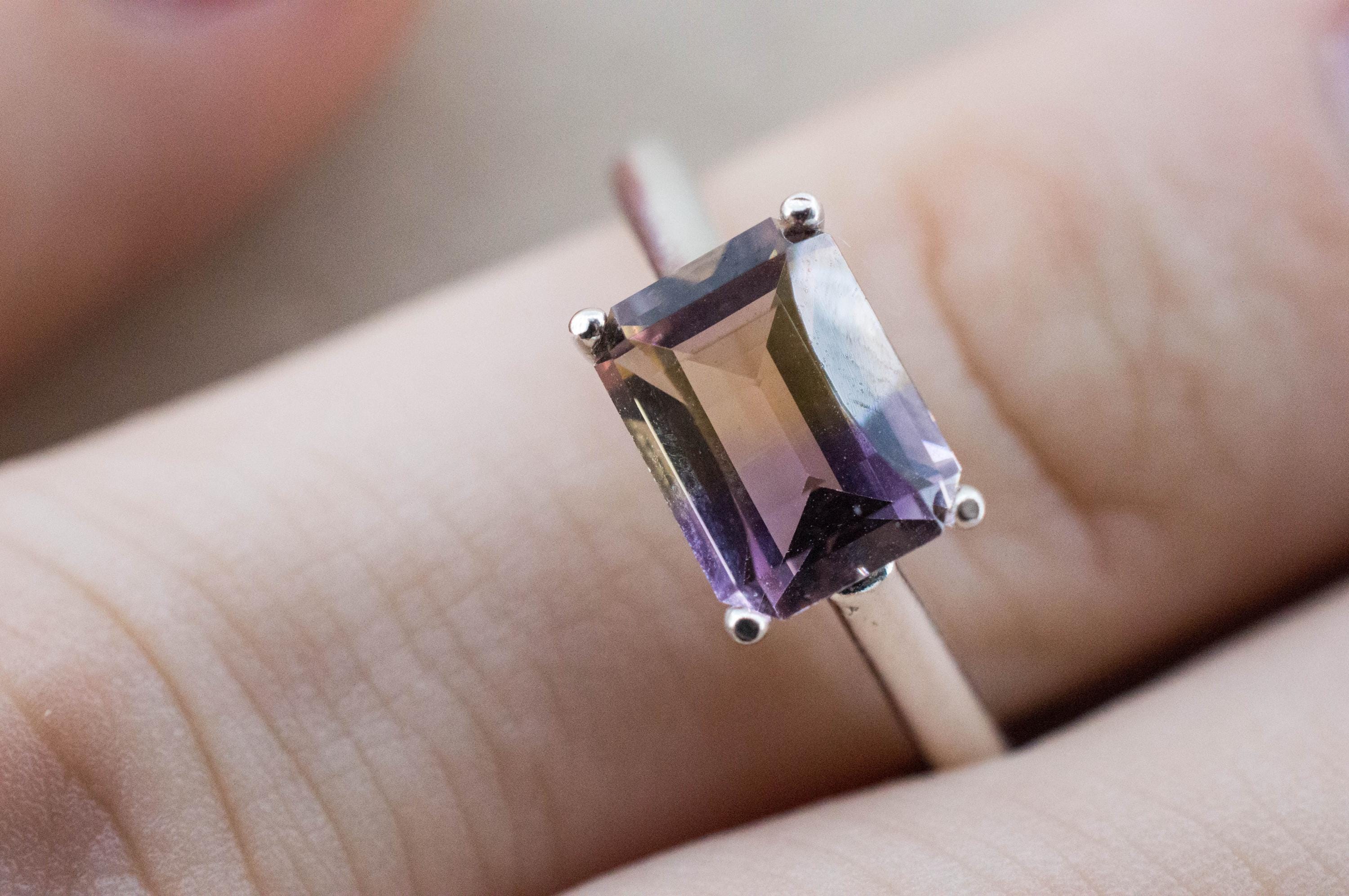 Ametrine Ring, Natural Untreated Bolivian Ametrine; 1.770cts