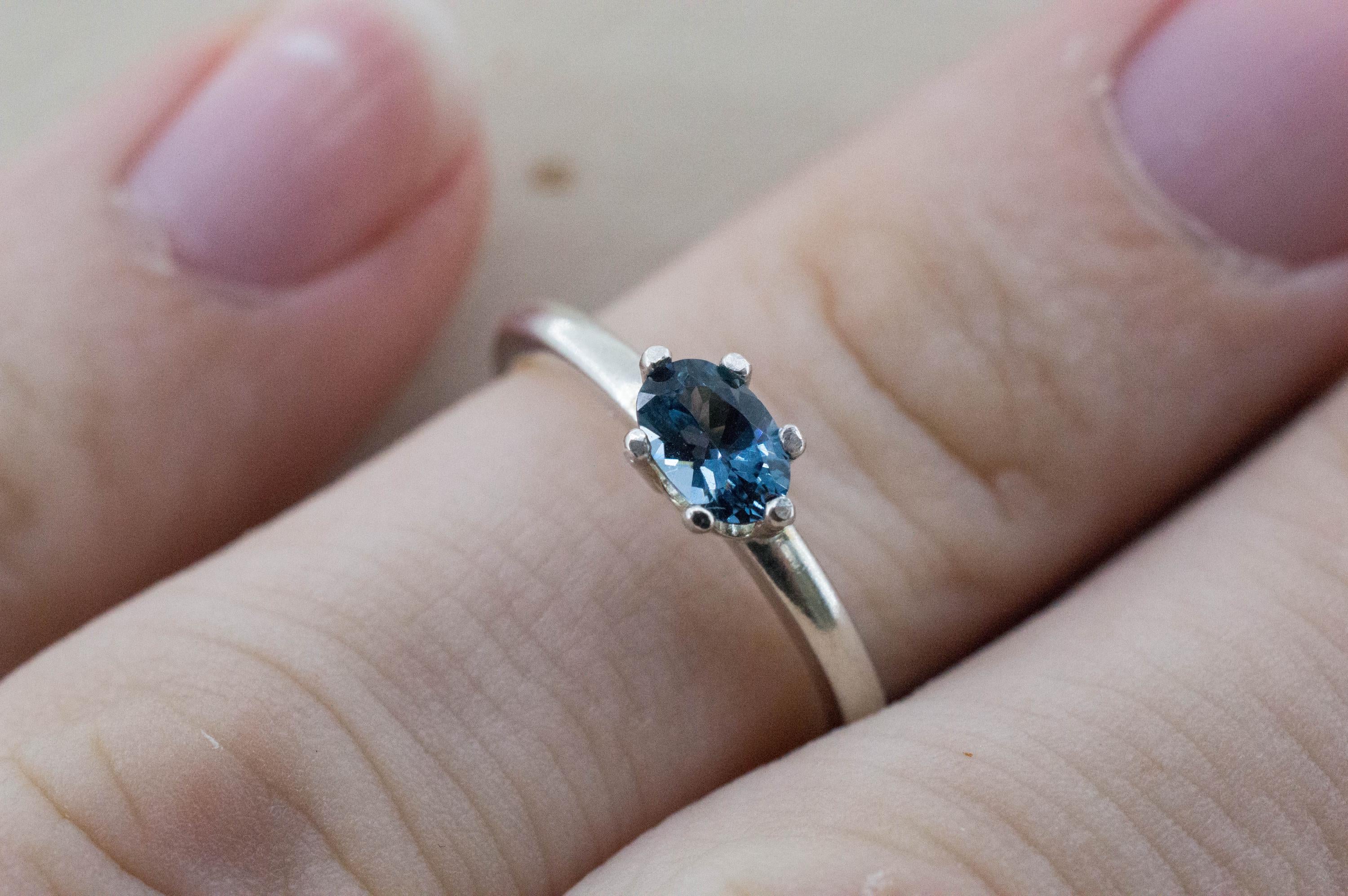 Blue Spinel Ring, Natural Untreated Burma Spinel; 0.440cts