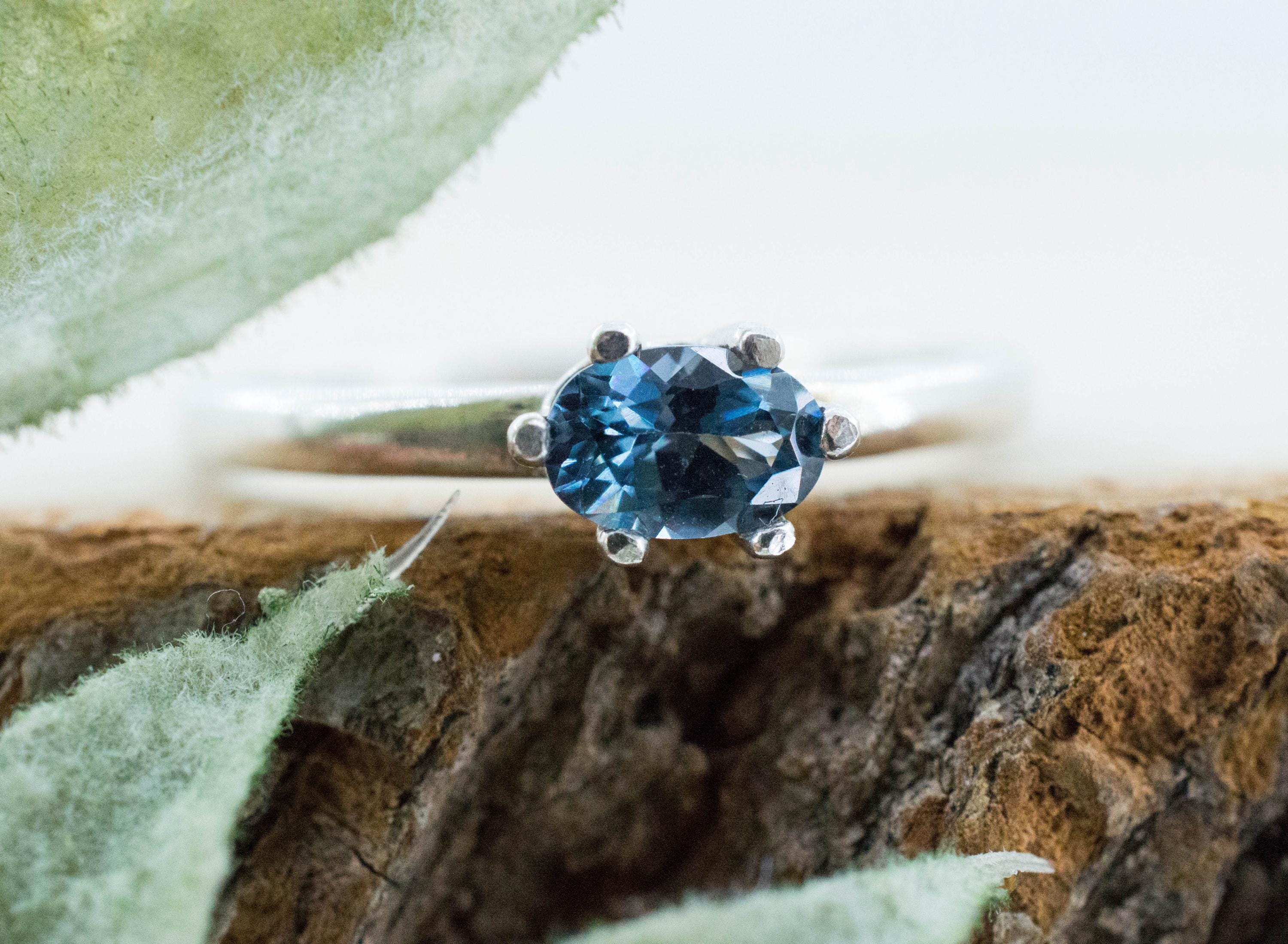 Blue Spinel Ring, Natural Untreated Burma Spinel; 0.440cts