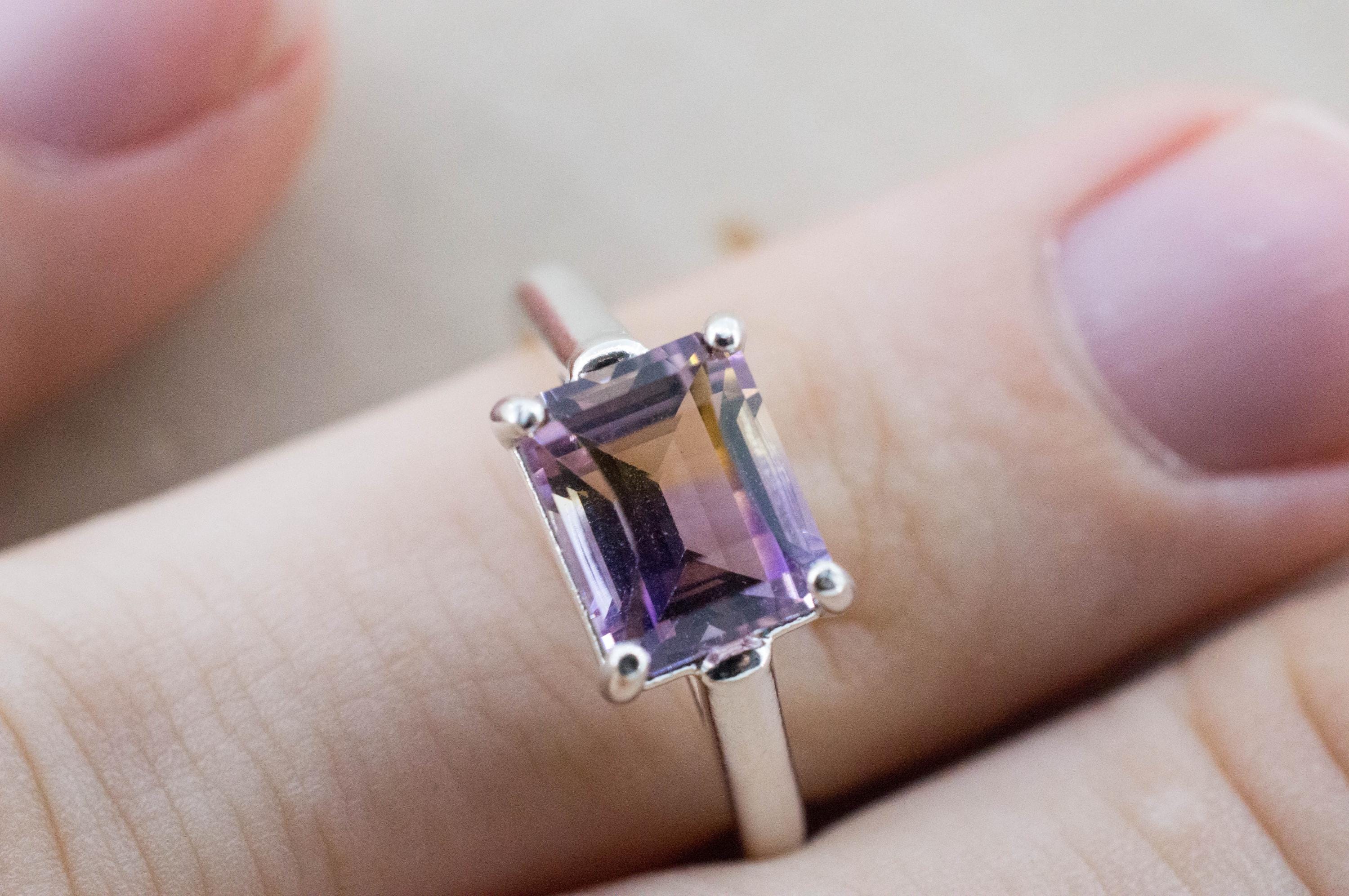Ametrine Ring, Natural Untreated Bolivian Ametrine; 2.055cts