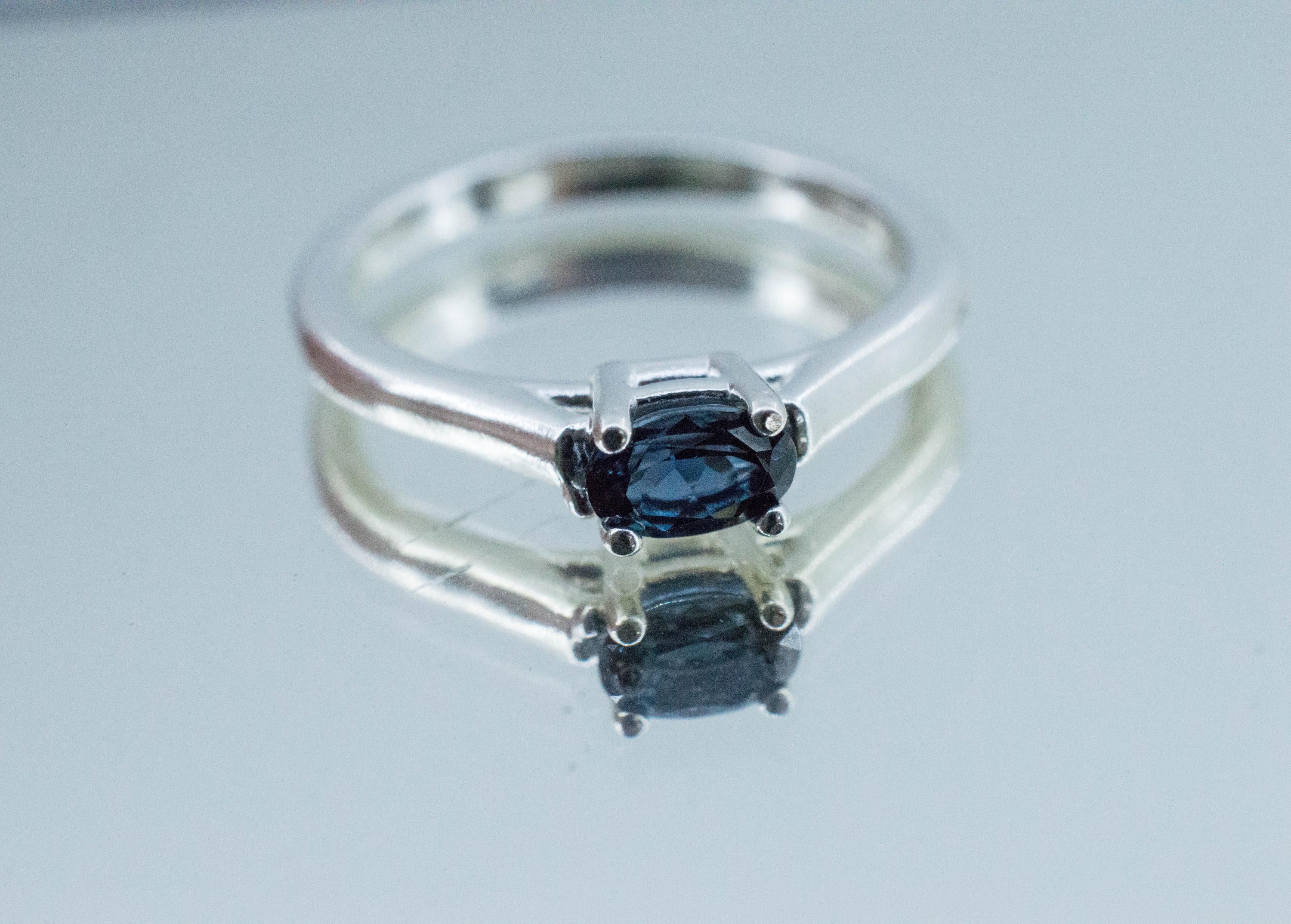 Blue Spinel Ring, Natural Untreated Burma Spinel; 0.510cts - Mark Oliver Gems