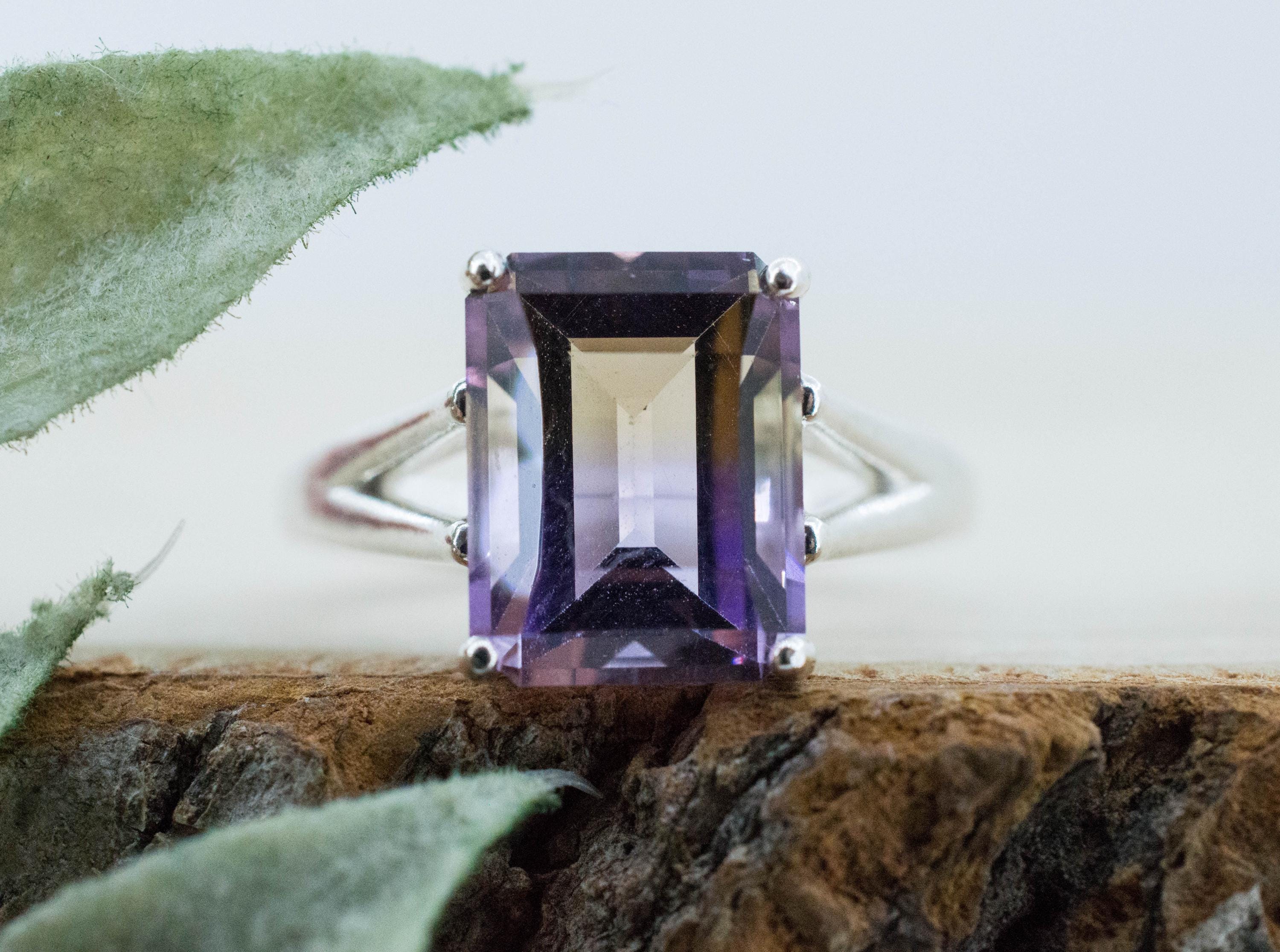 Ametrine Ring, Natural Untreated Bolivian Ametrine; 4.415cts