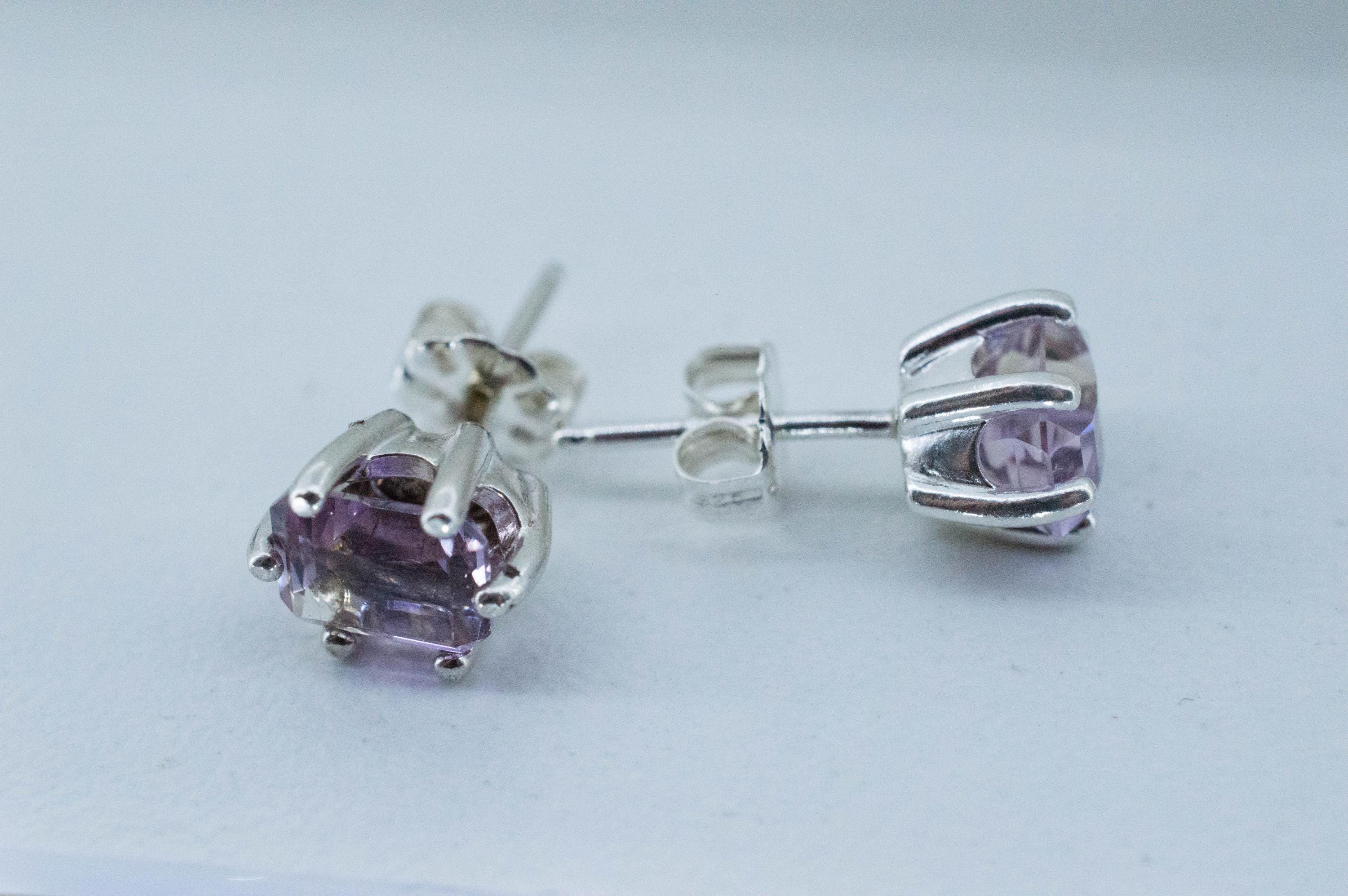 Ametrine Earrings; Natural Untreated Bolivia Ametrine; 1.875cts